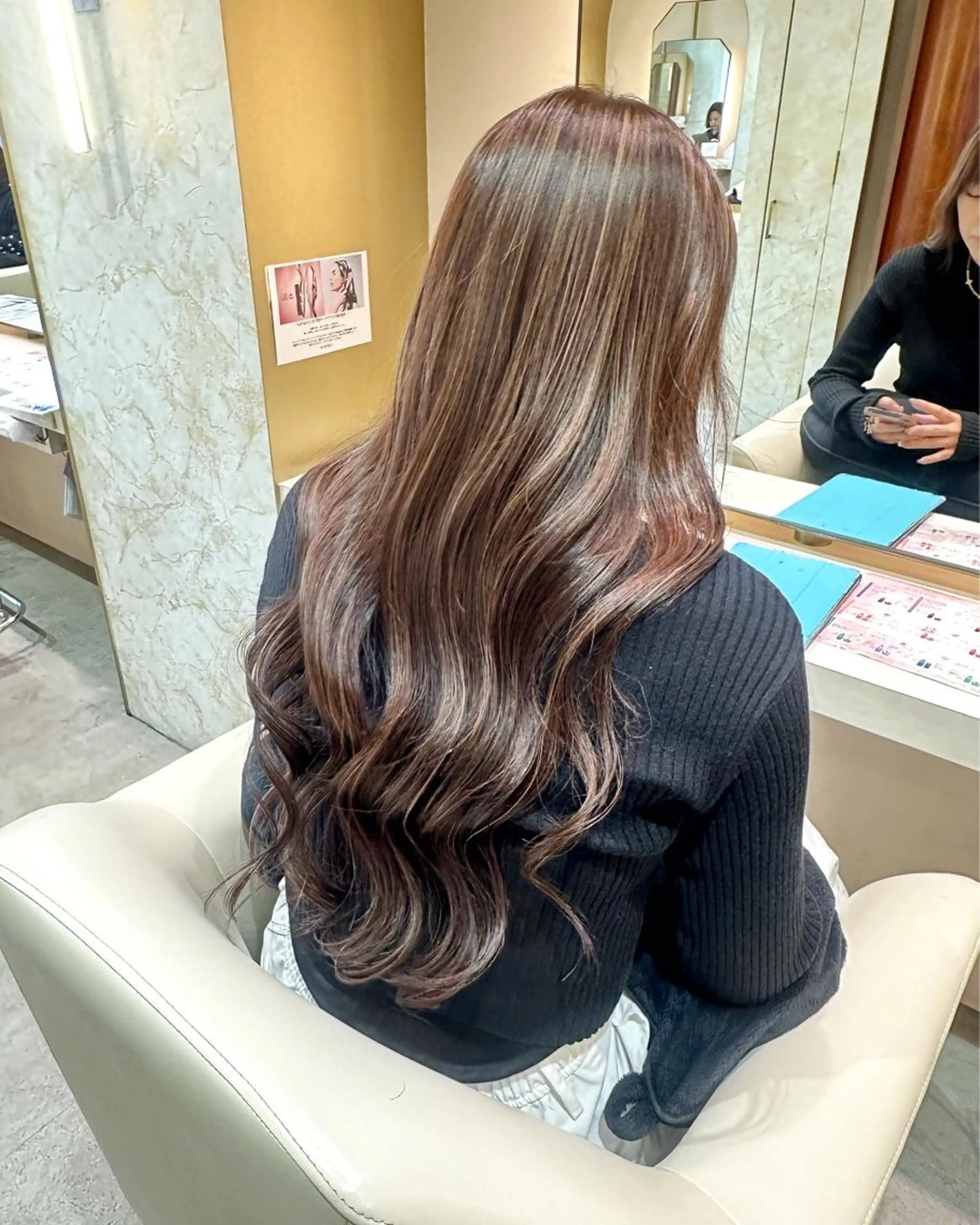 ロング カラー 店長/mao/ 前髪/顔周りカットのヘアスタイル