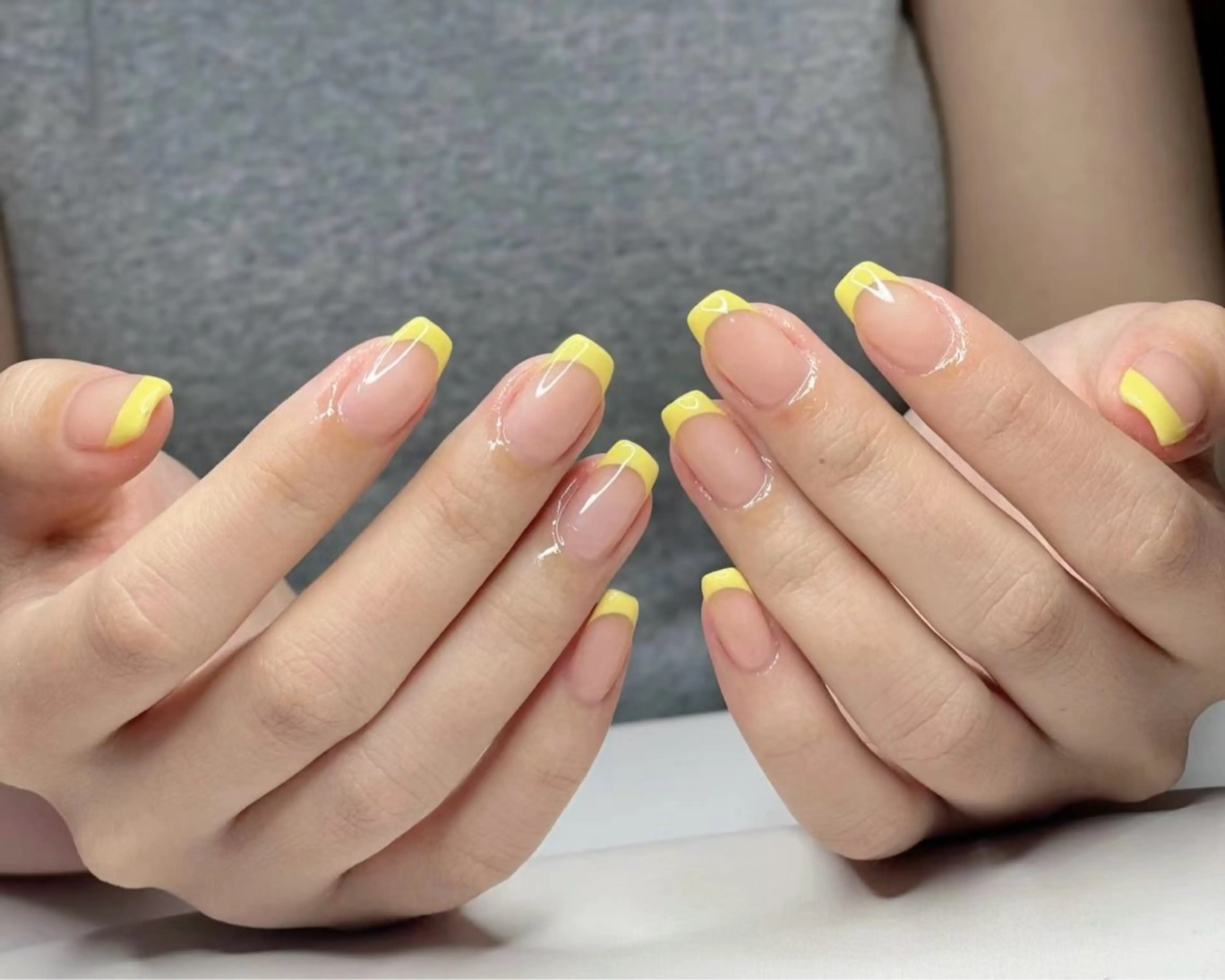 ネイル フレンチネイル 夏ネイル BabyYouMi nailのネイルデザイン
