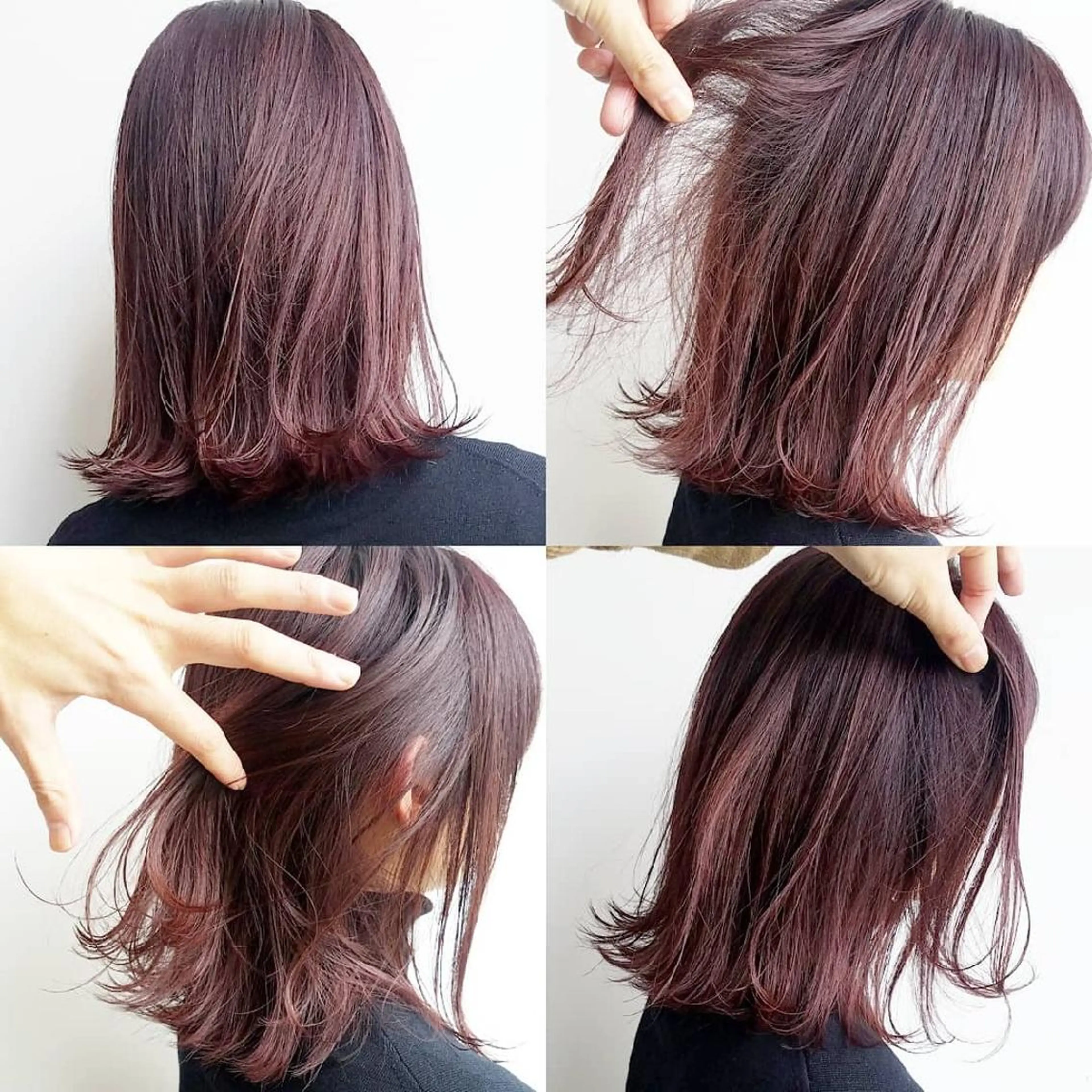 ミディアム カラー ヘアアレンジ iplus まつげ、眉毛、耳つぼのマツエク・マツパデザイン