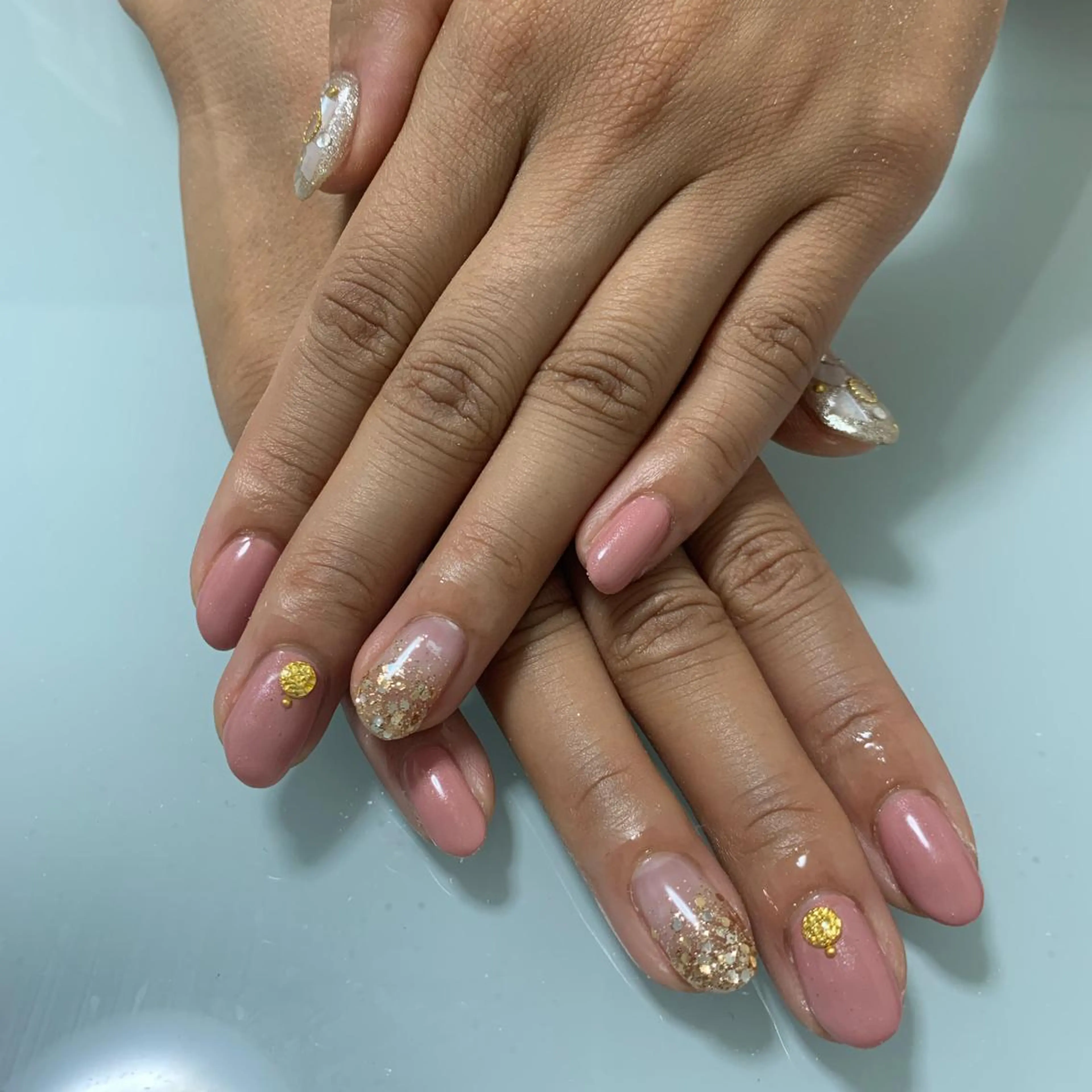 ネイル ハンドネイル 🌙🫧CHARME (RUKA)🦋🫧のネイルデザイン