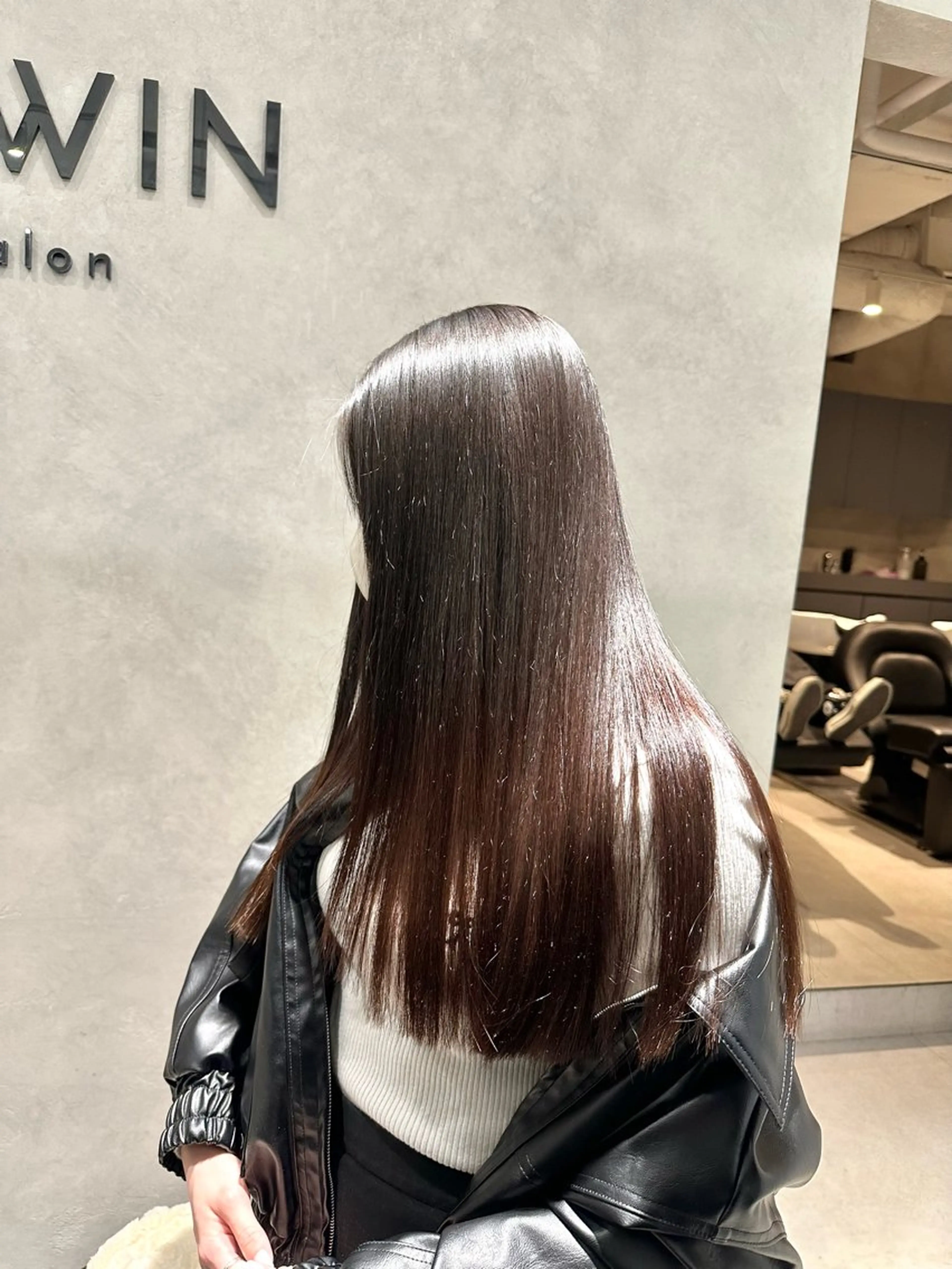 ロング カラー パーマ ヘアカラー 縮毛矯正 トリートメント 縮毛矯正/髪質改善/ ブリーチ毛/木元渓太のヘアスタイル