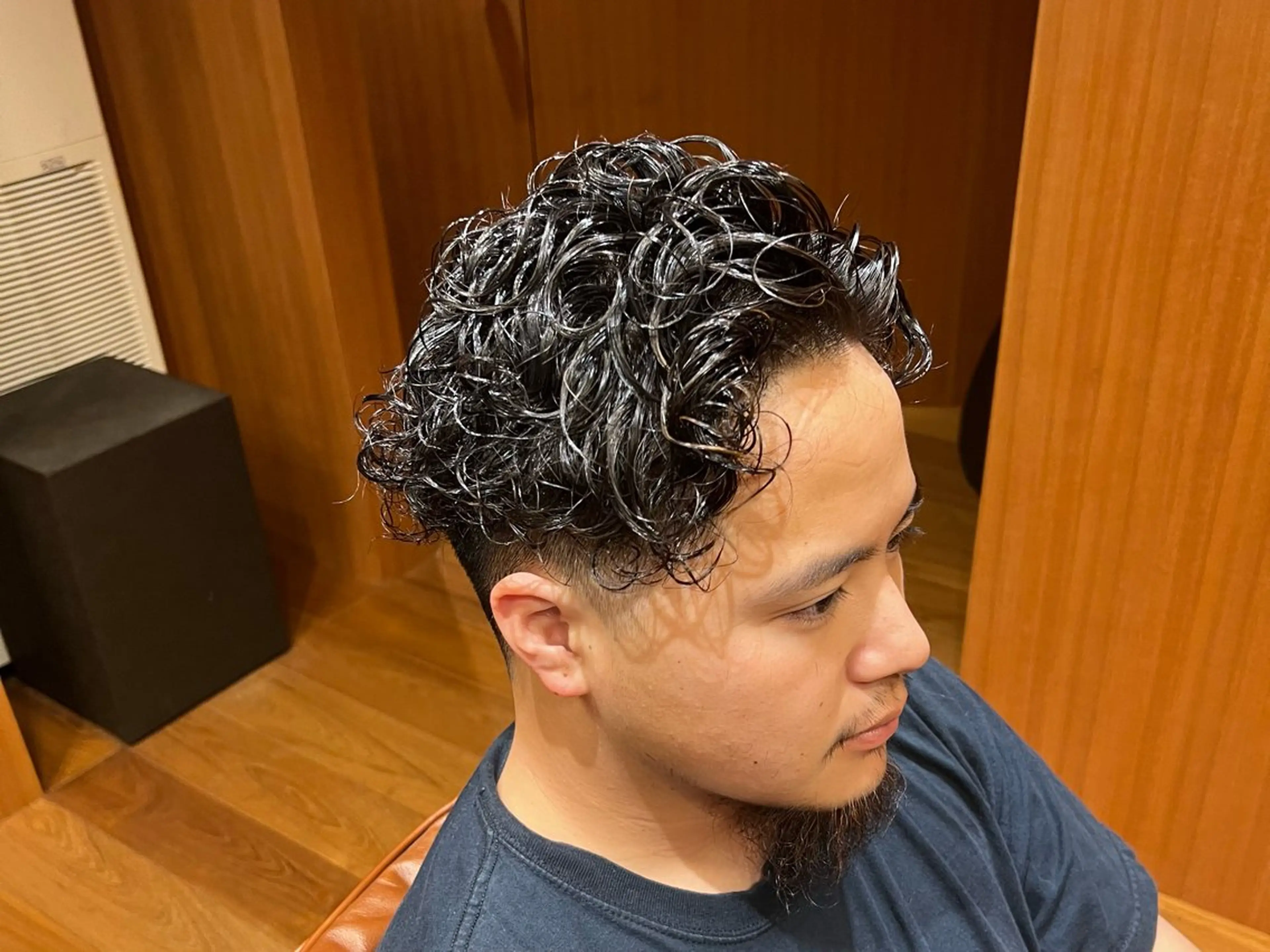 ショート パーマ メンズ メンズパーマ カット パーマ トリートメント 平尾薬院メンズカット FLICK/パーマのヘアスタイル