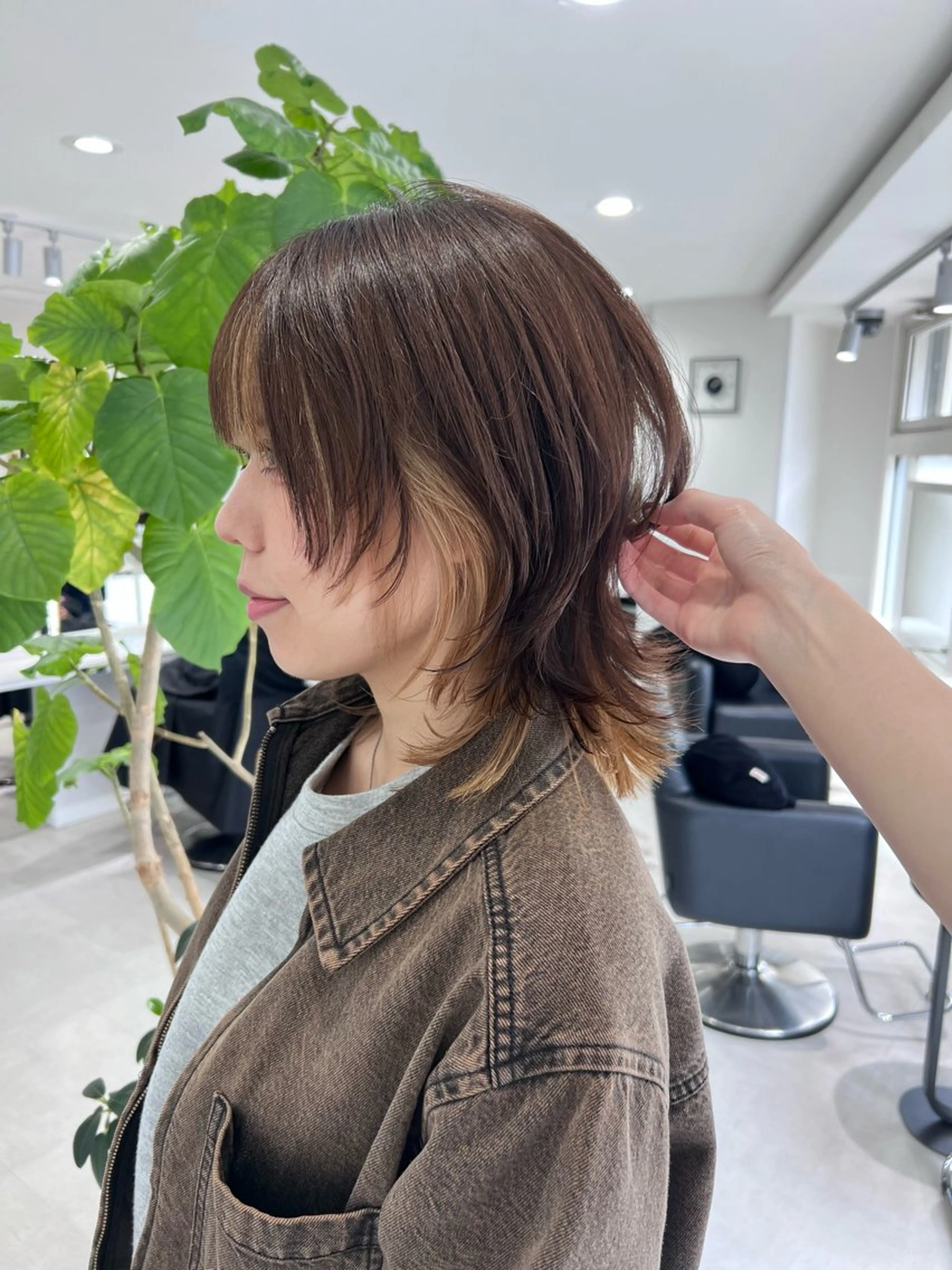 ミディアム カット トリートメント ヘアセット 🖤:抜け感×大人 スタイル/Aoiのヘアスタイル