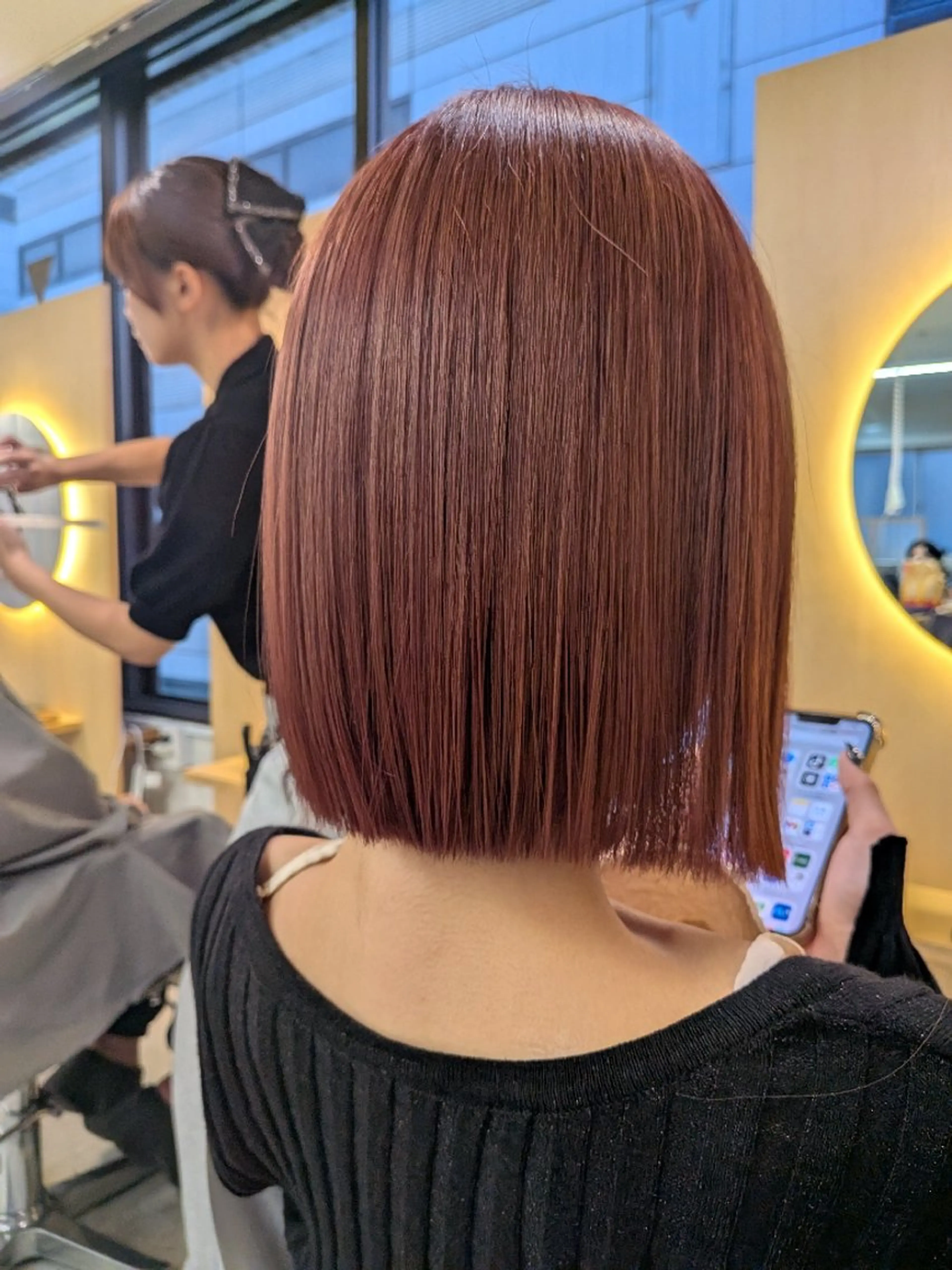 ショート カラー ボブ カット ヘアカラー elk RIKIのヘアスタイル