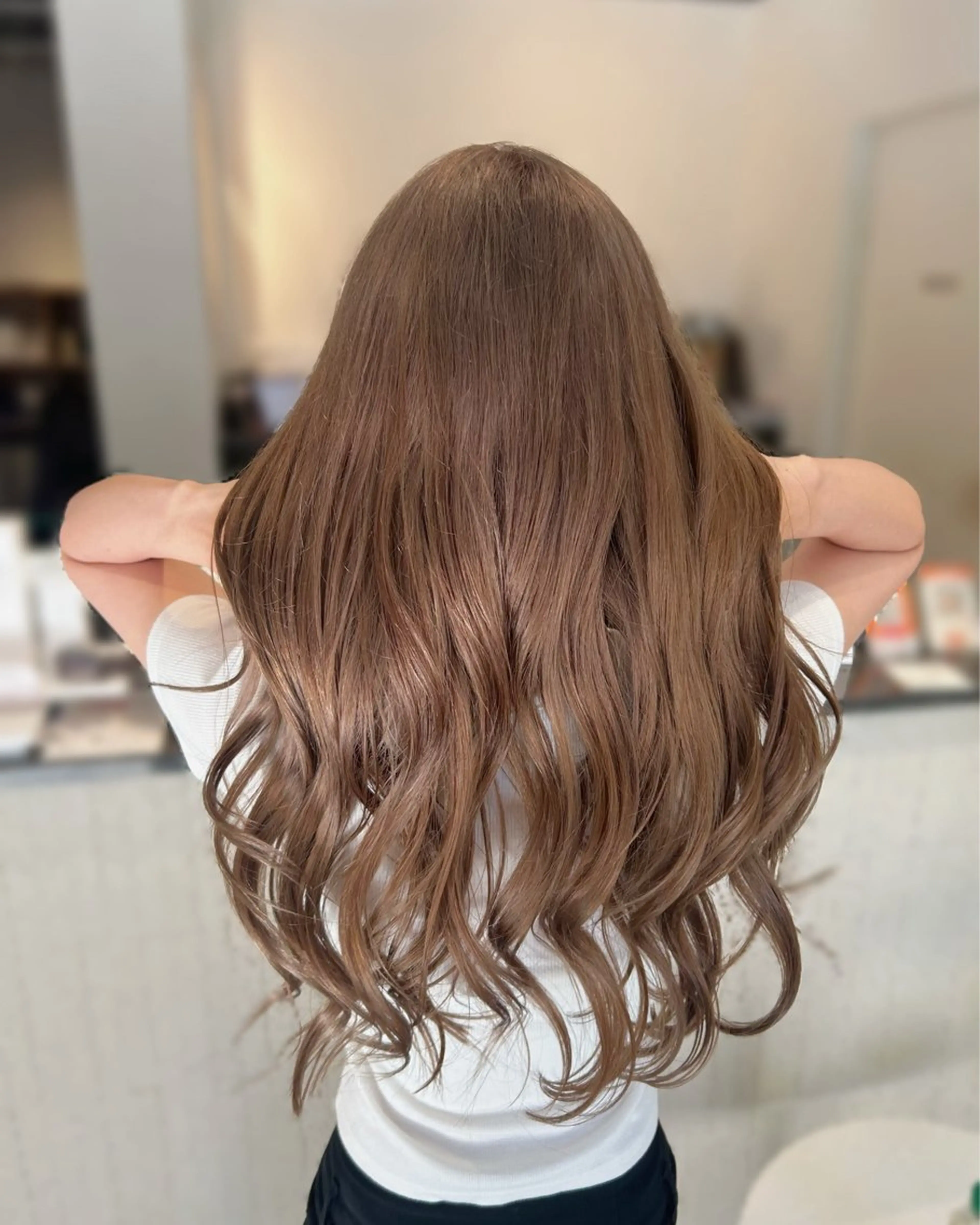 ロング ヘアカラー 💎韓国カラー Giness坂下巧のヘアスタイル