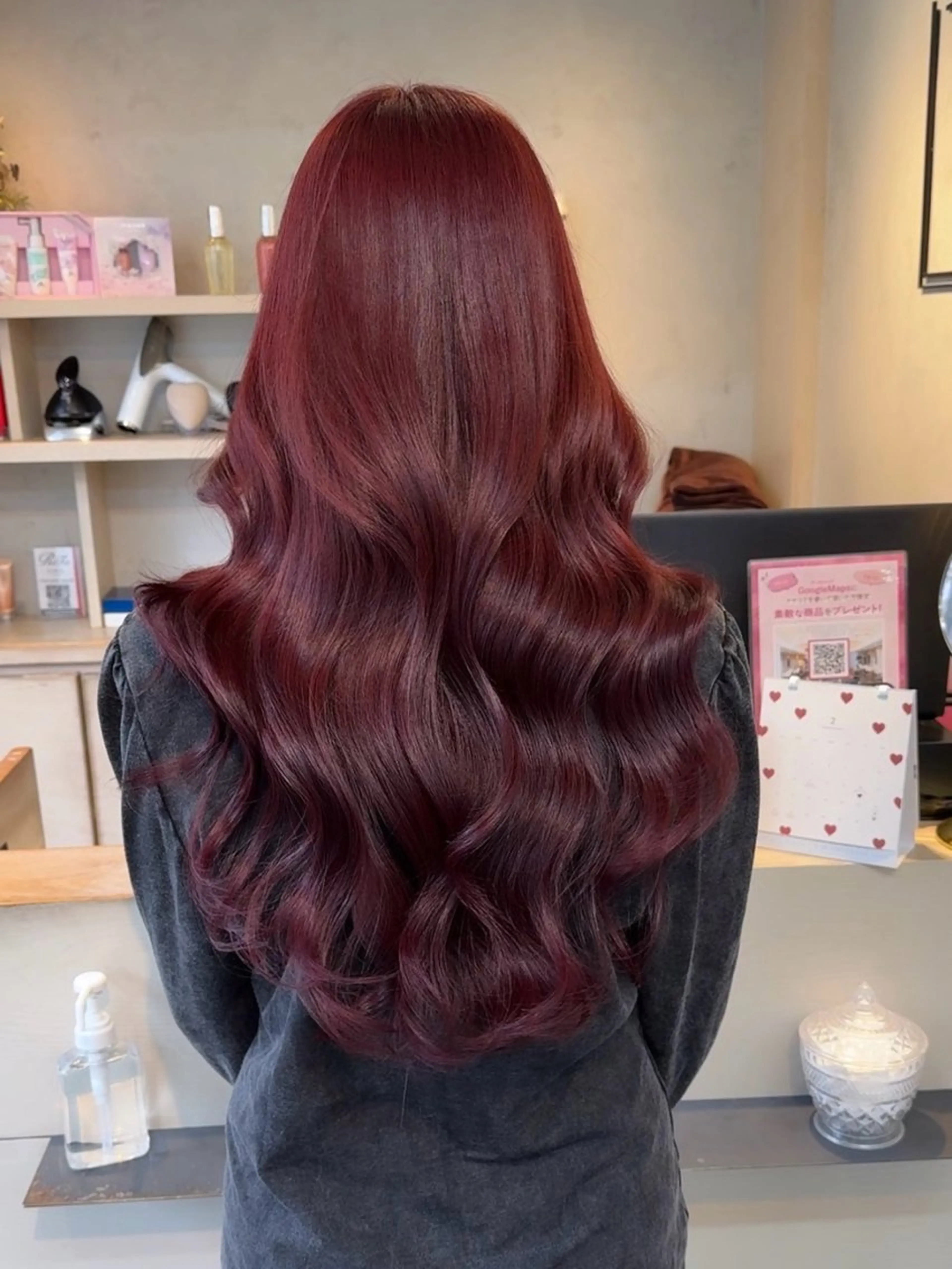 ロング ピンクラベンダー 渡辺 杏斗龍のヘアスタイル
