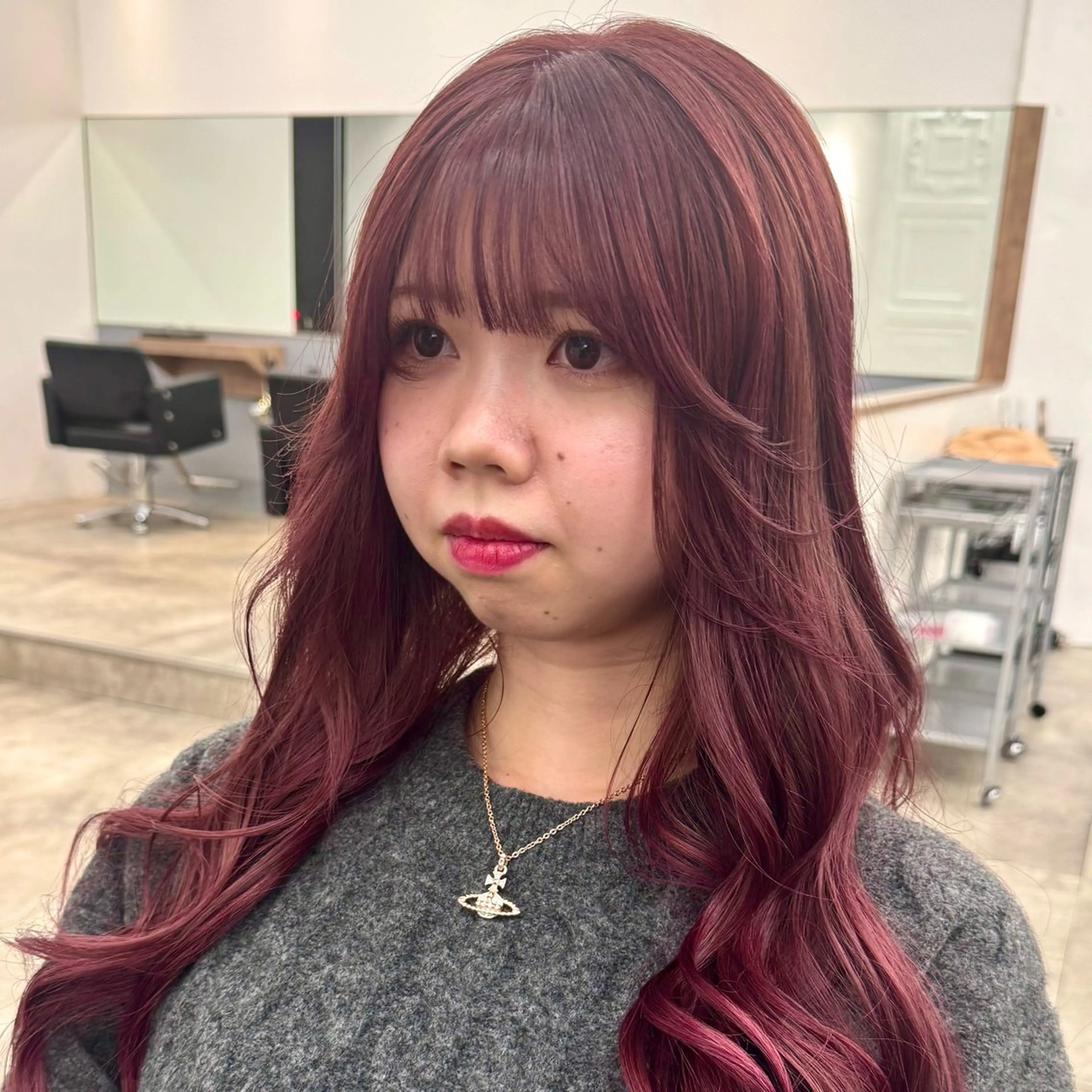 セミロング カラー ヘアアレンジ ブリーチ ピンクカラー 暖色/ショート/ボブ /hana🌸のヘアスタイル