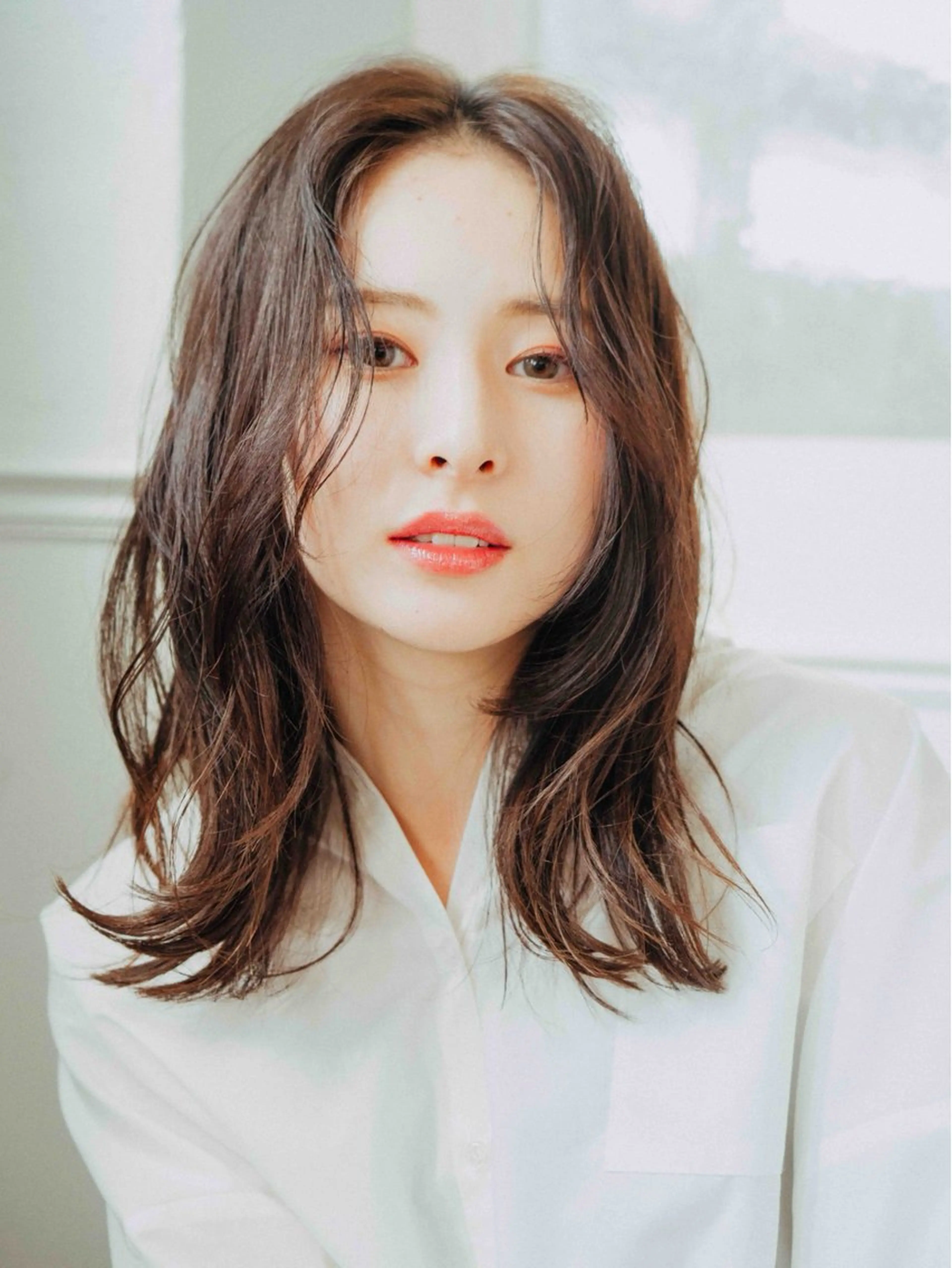 セミロング レイヤーカット 生えぐせ矯正/ 髪質改善/Yutoのヘアスタイル