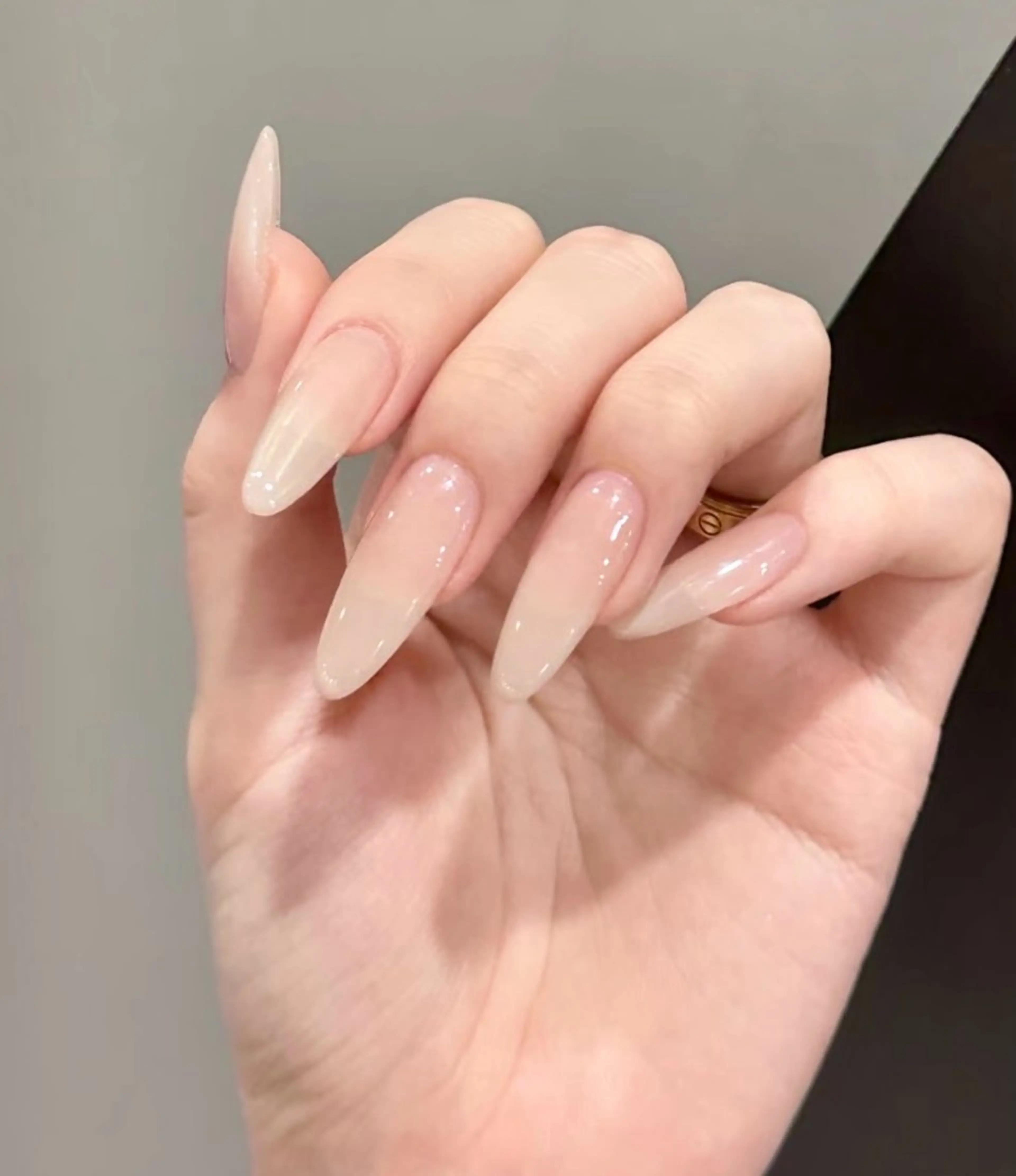 ネイル アートネイル チークネイル 長さ出し フレンチネイル ジェルネイル Yumi Nail Seiのネイルデザイン