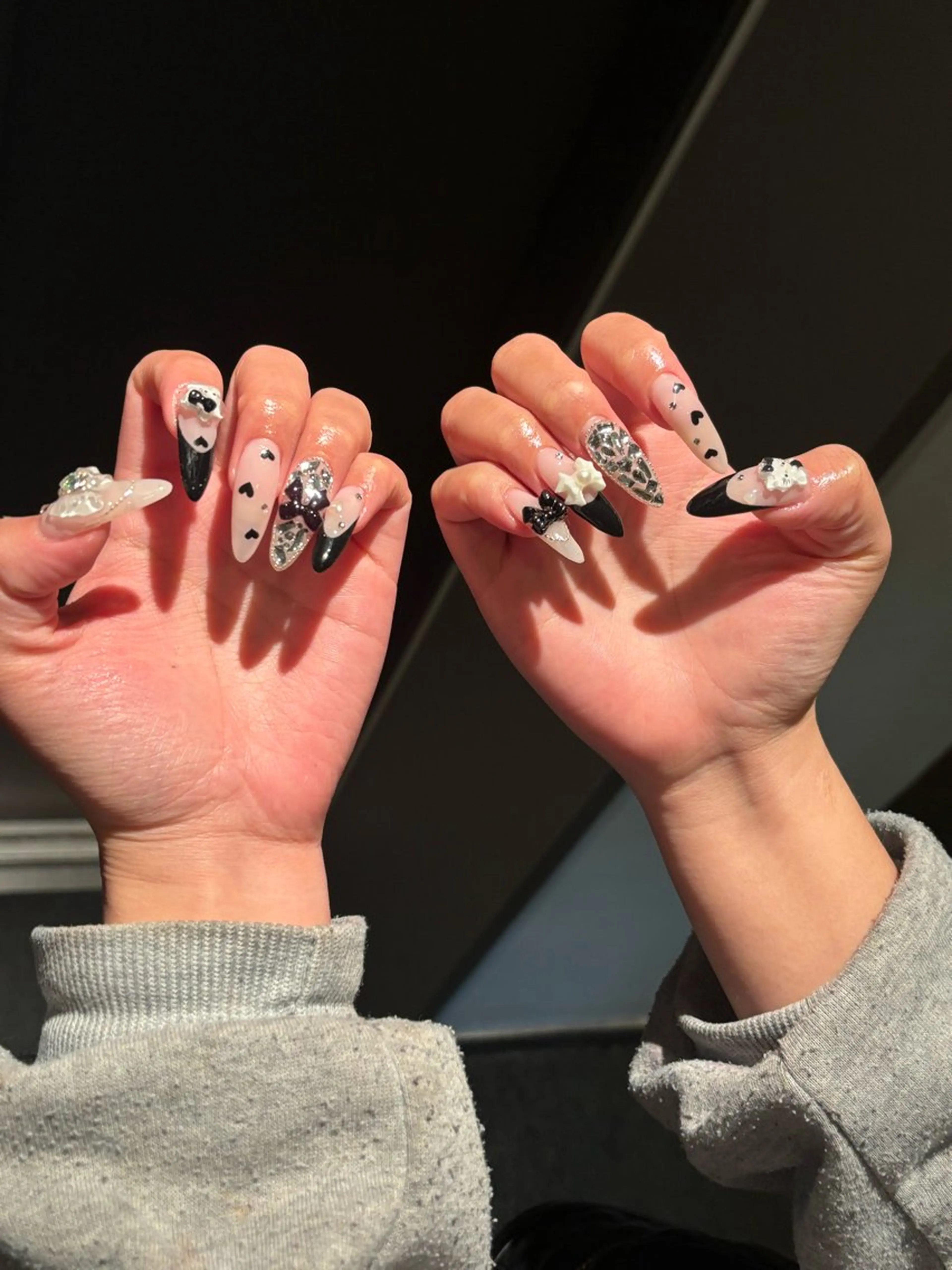 ネイル アートネイル フレンチネイル ジェルネイル 韓国ネイル 持ち込み ボニー Coco nailのネイルデザイン