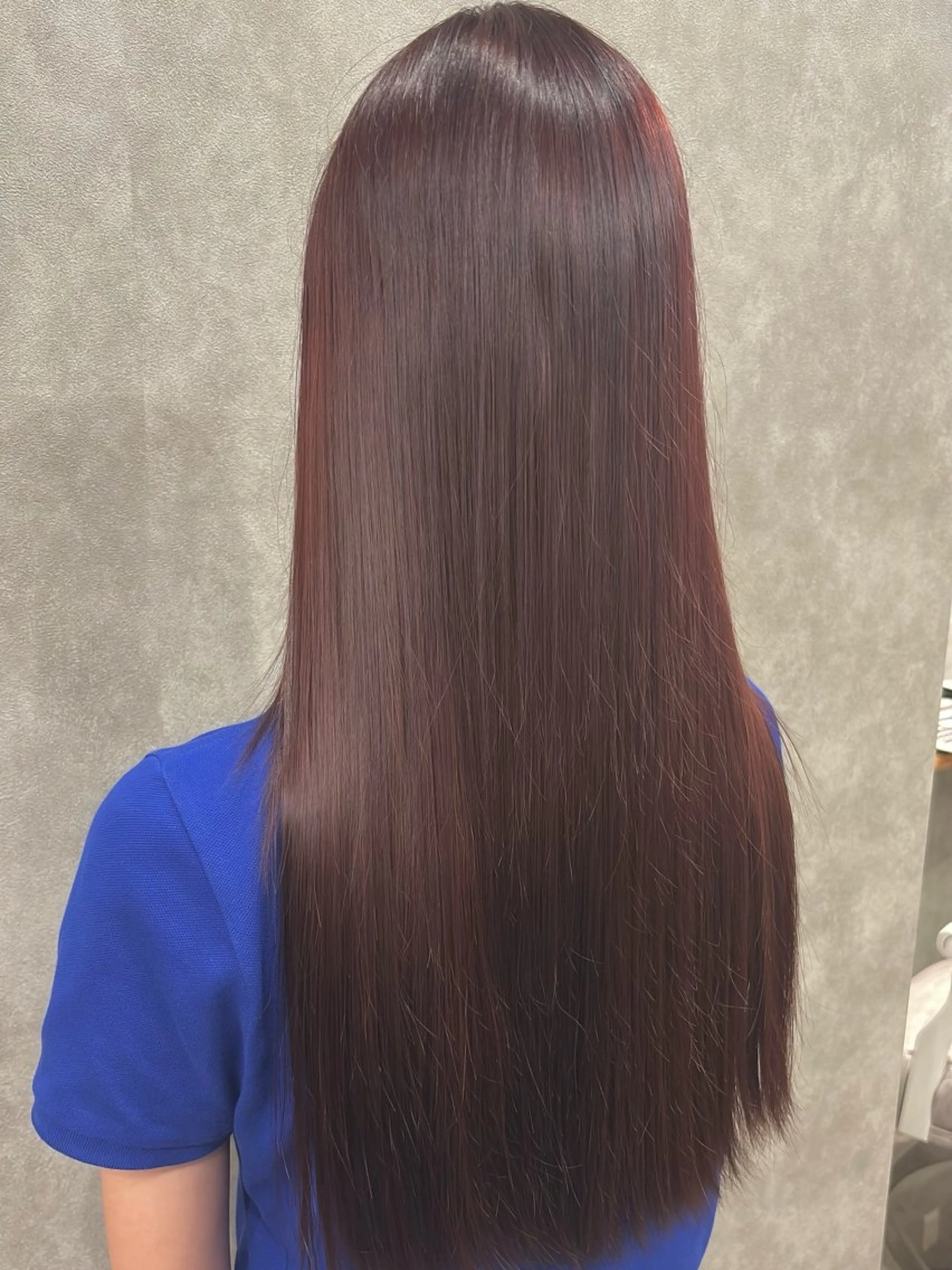 ロング カラー ボルドーカラー ヘアカラー 透明感カラー/ ブリーチ無し/RYOのヘアスタイル