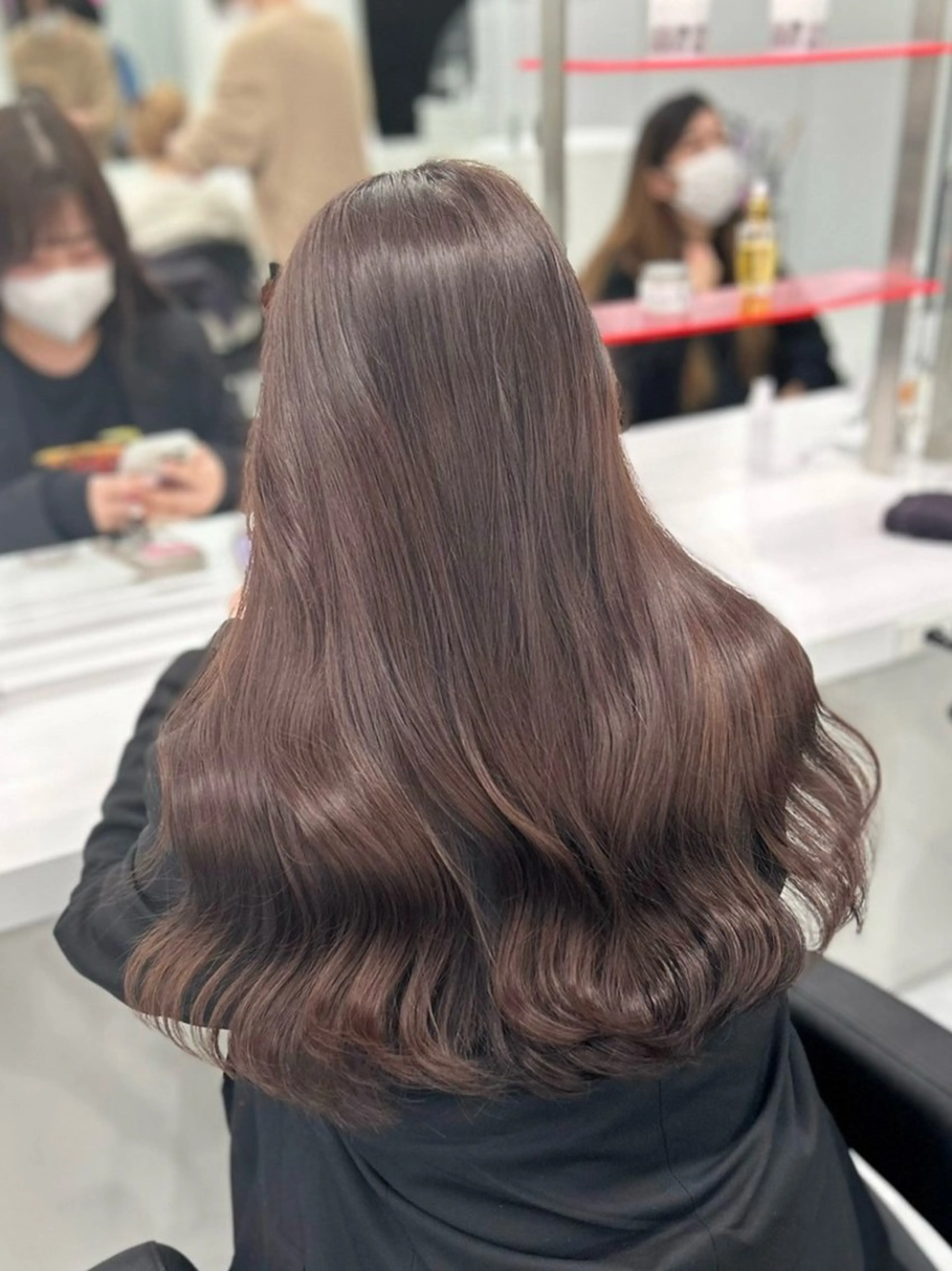 ロング カラー ヘアカラー 🧁透明感×モテ💞 WカラーNanamiのヘアスタイル