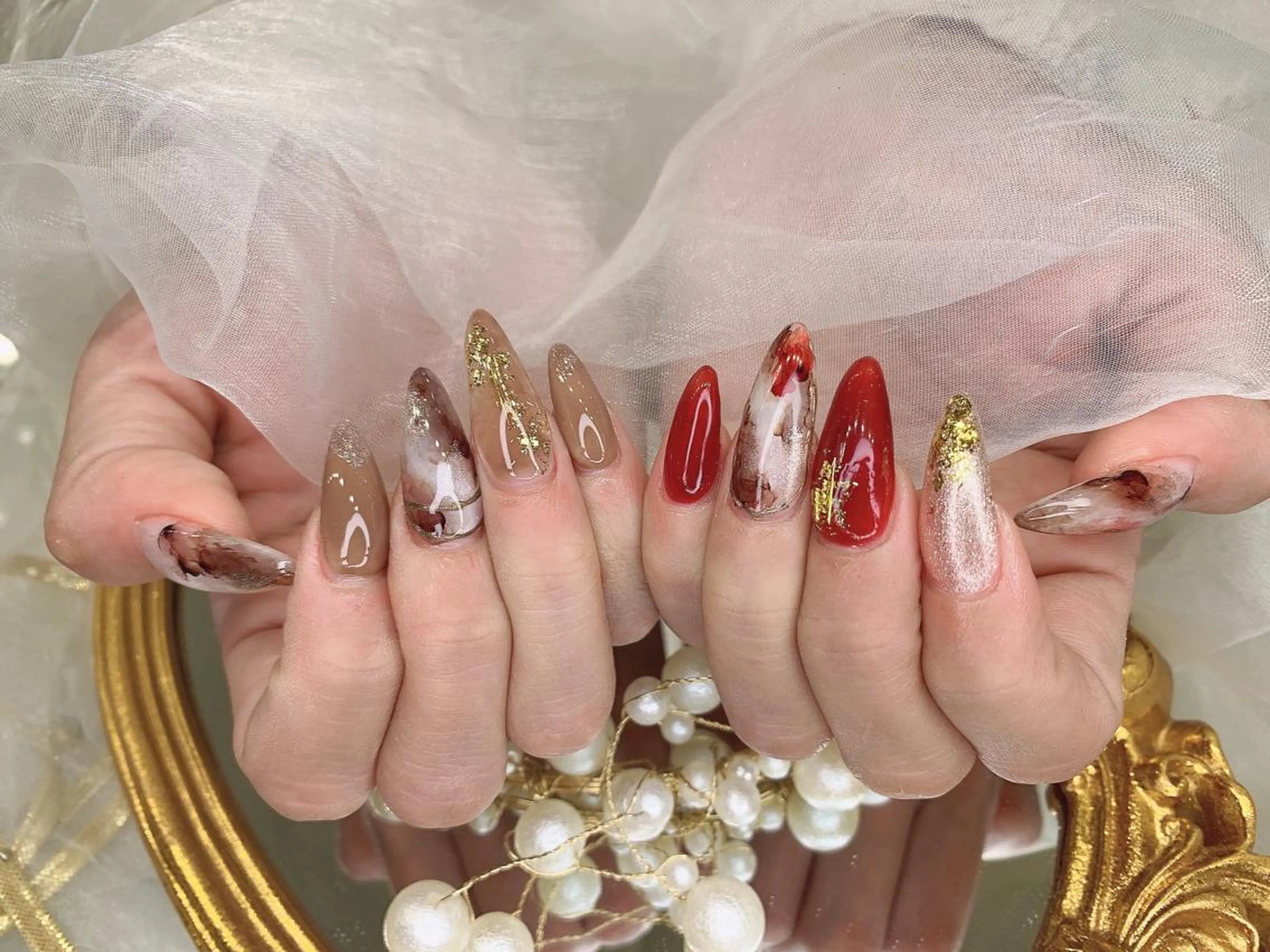 ネイル ニュアンスネイル DG nailのネイルデザイン