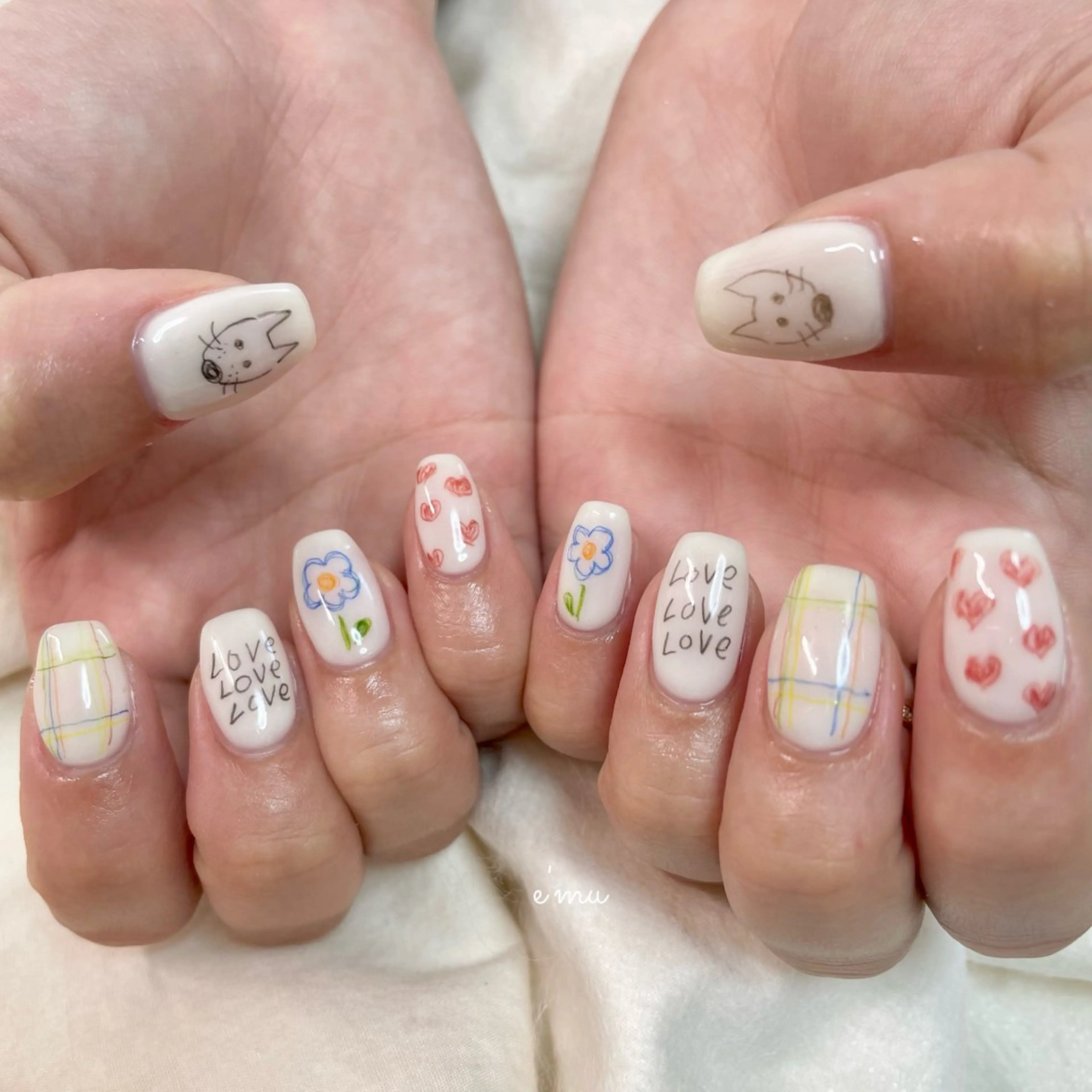 ネイル ハンドネイル nail salon e'mu💐のネイルデザイン