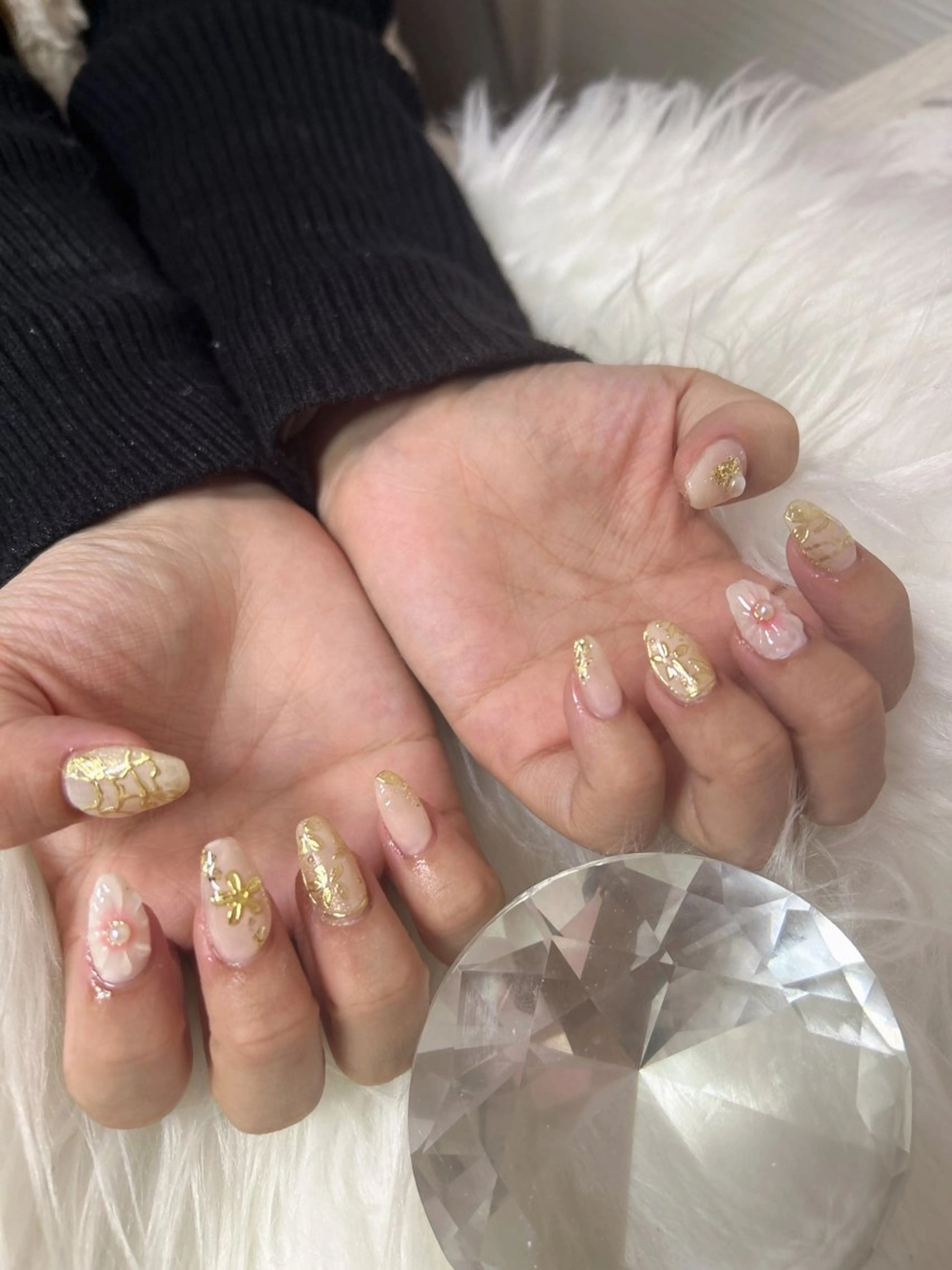 ネイル 成人式 ハンドネイル Studio Charmanteのネイルデザイン