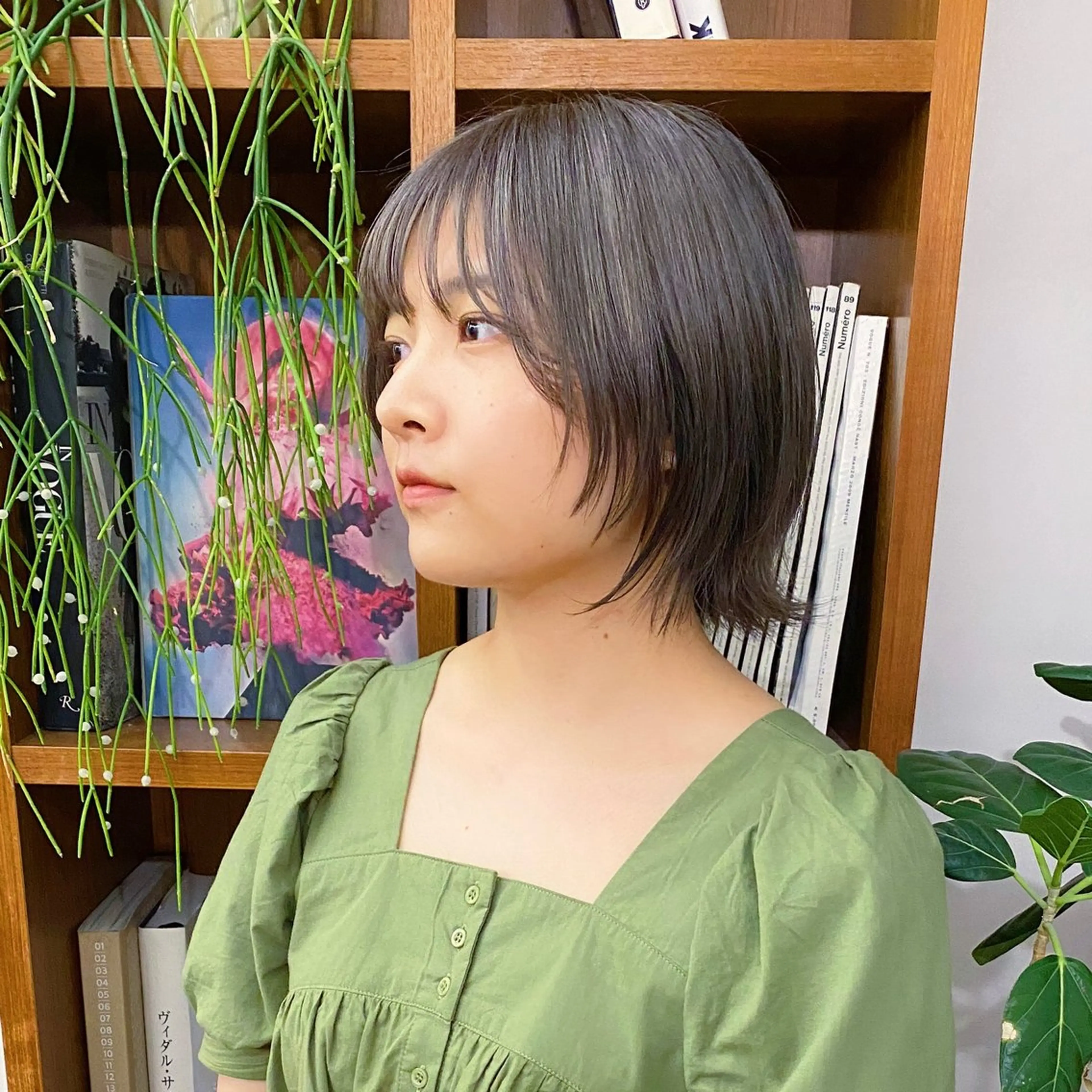 ショート カラー 似合わせレイヤー/ ニュアンスパーマ高倉のヘアスタイル