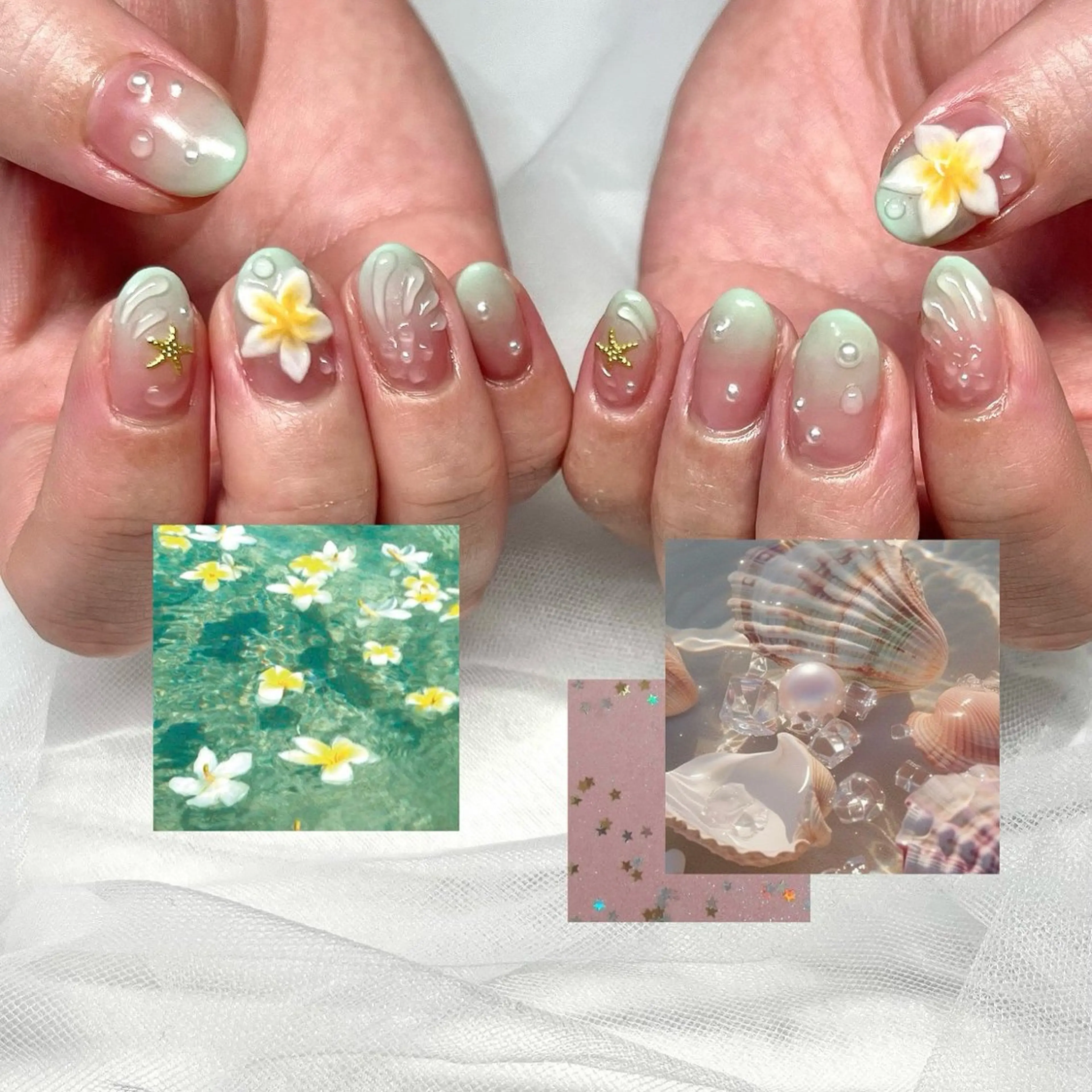 ネイル 長さ出し フラッシュネイル ジェルネイル マグネットネイル 持ち込み ハンドネイル 🌷Gemini nami🌷のネイルデザイン