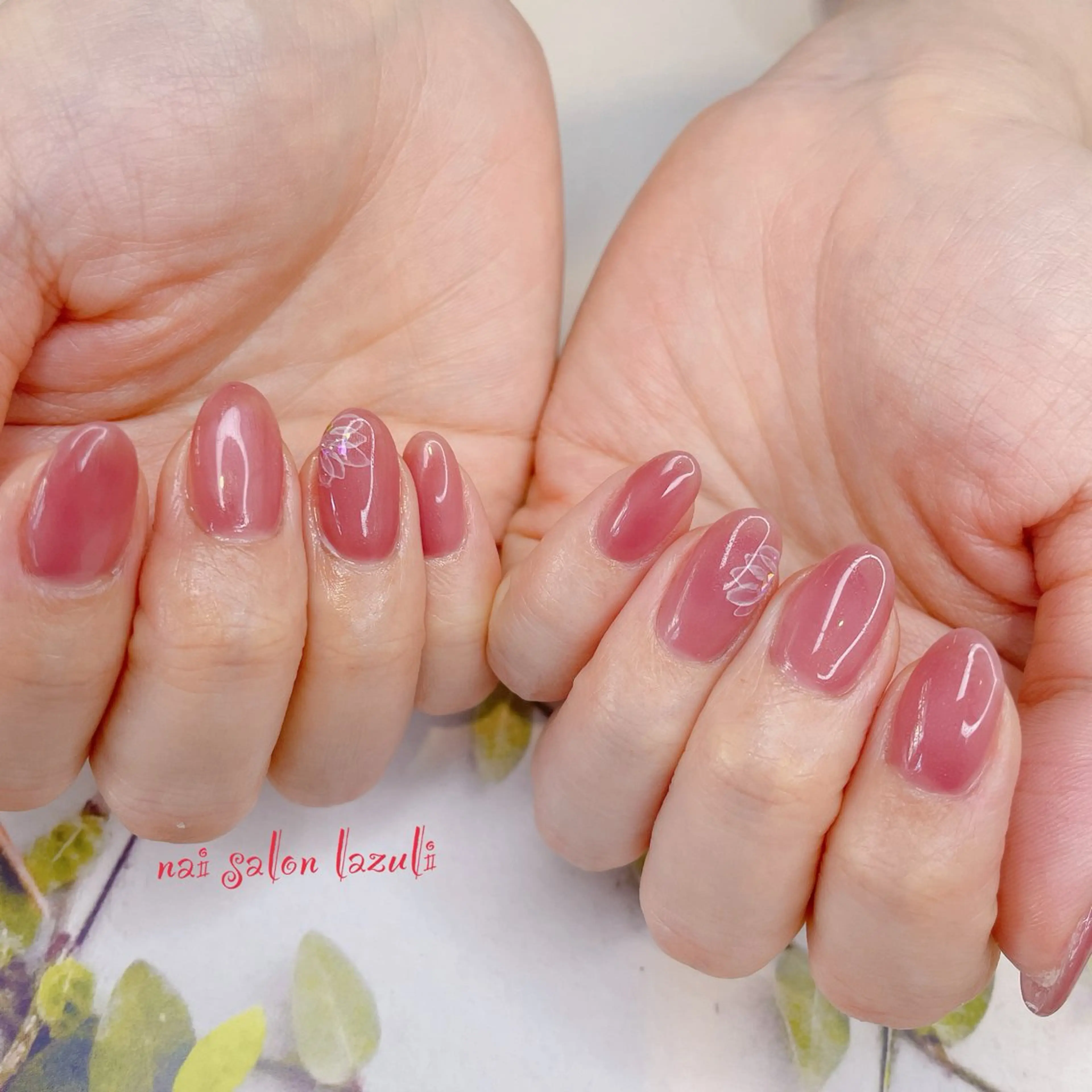 ネイル フラワーネイル ハンドネイル nail salon lazuliのネイルデザイン
