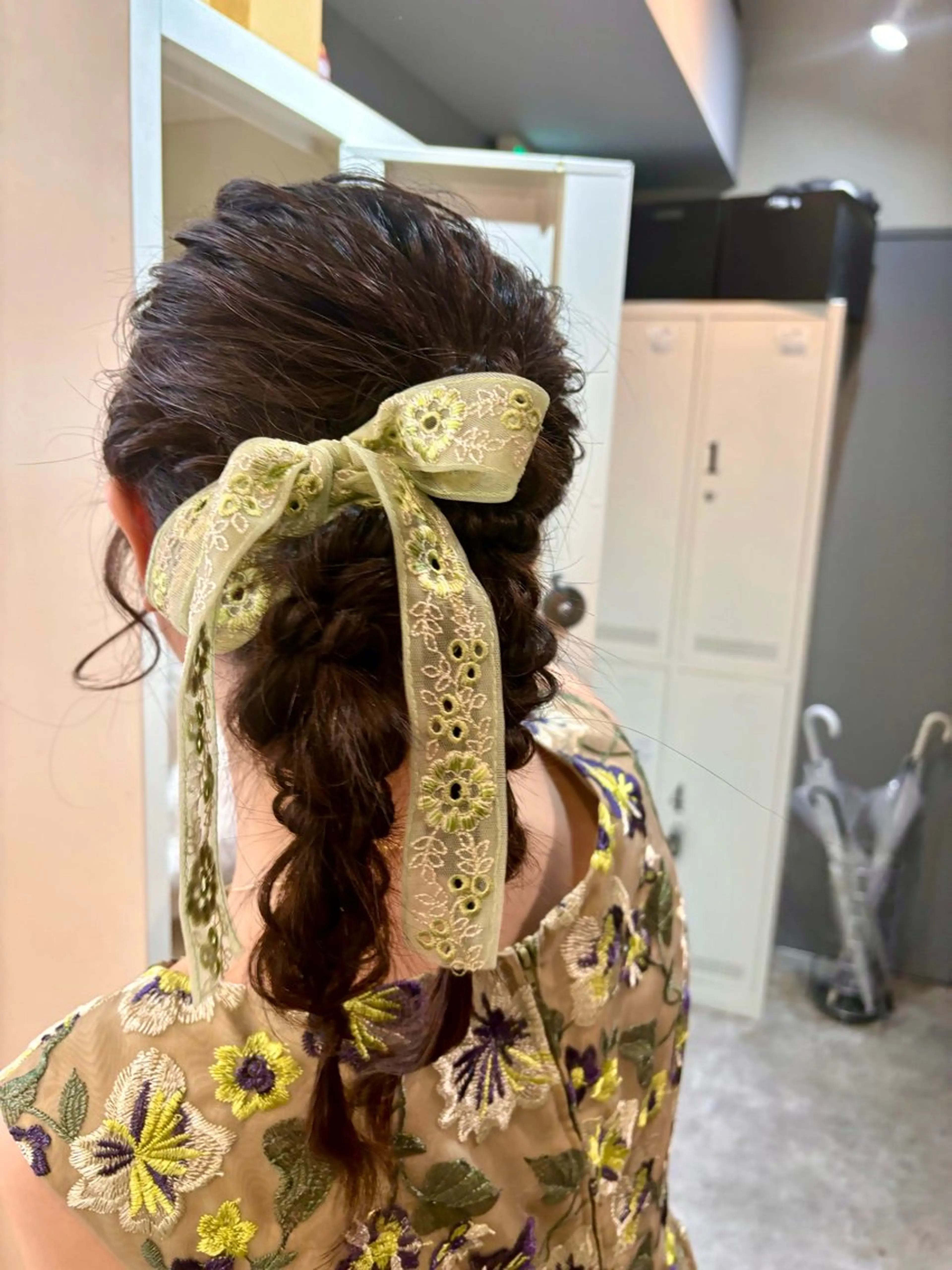 セミロング カラー ヘアアレンジ 縮毛矯正+モテカラー 🎀✨MIHOのヘアスタイル