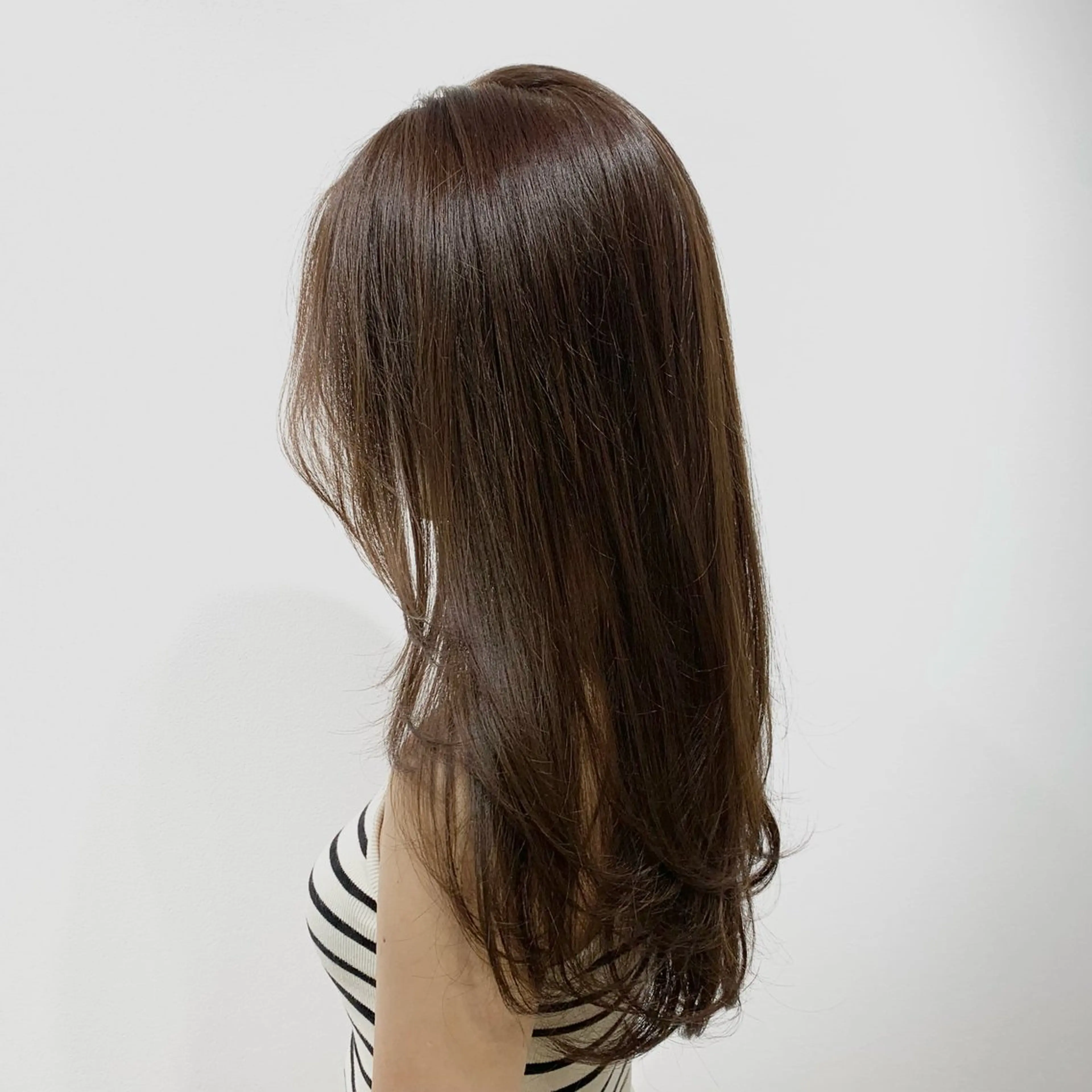 ロング カラー ヘアアレンジ キヨミ 韓国レイヤーカットのヘアスタイル