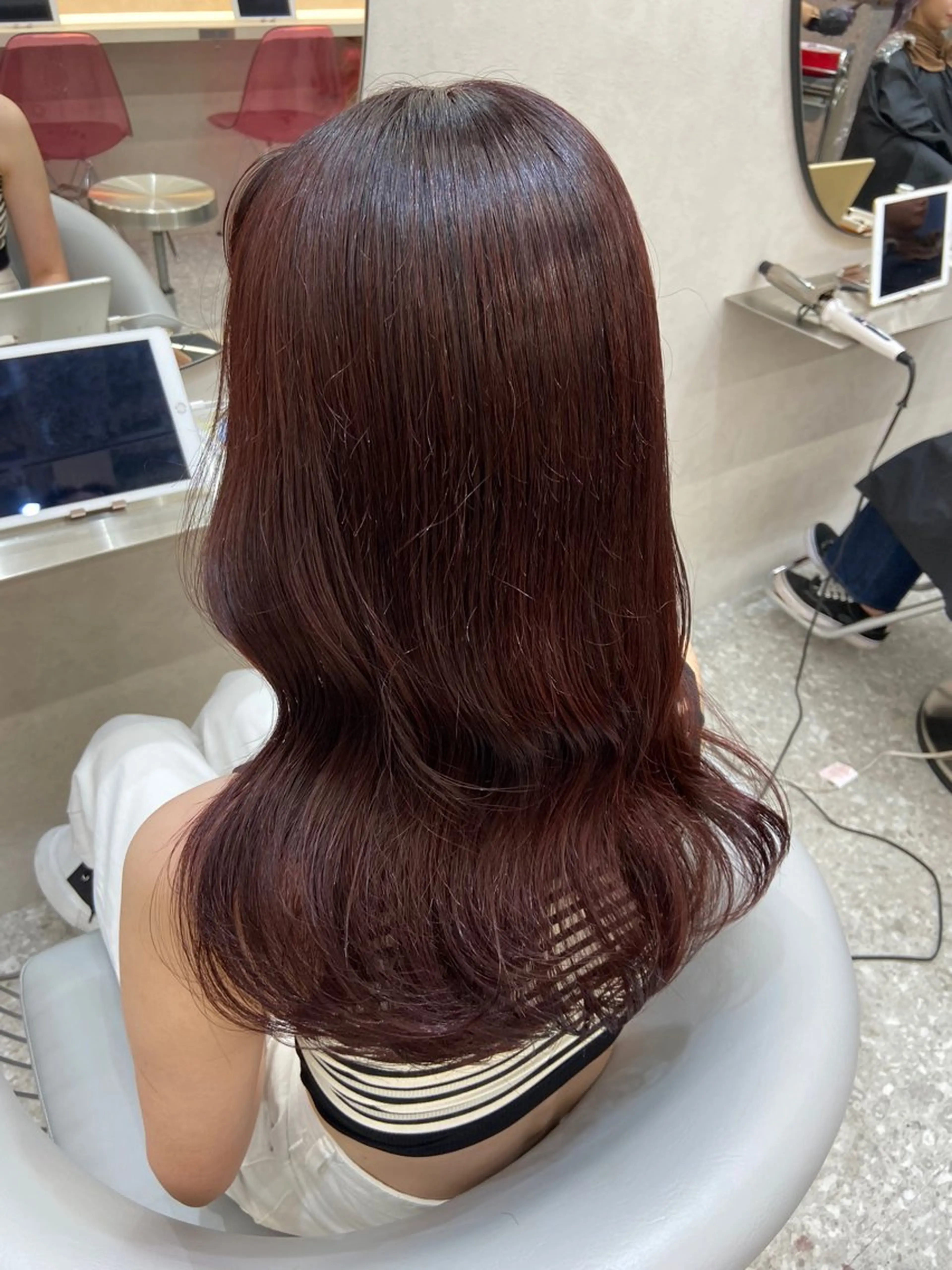 ロング 韓国風ヘア 新宿/韓国ヘア 中明度カラー/かやのヘアスタイル