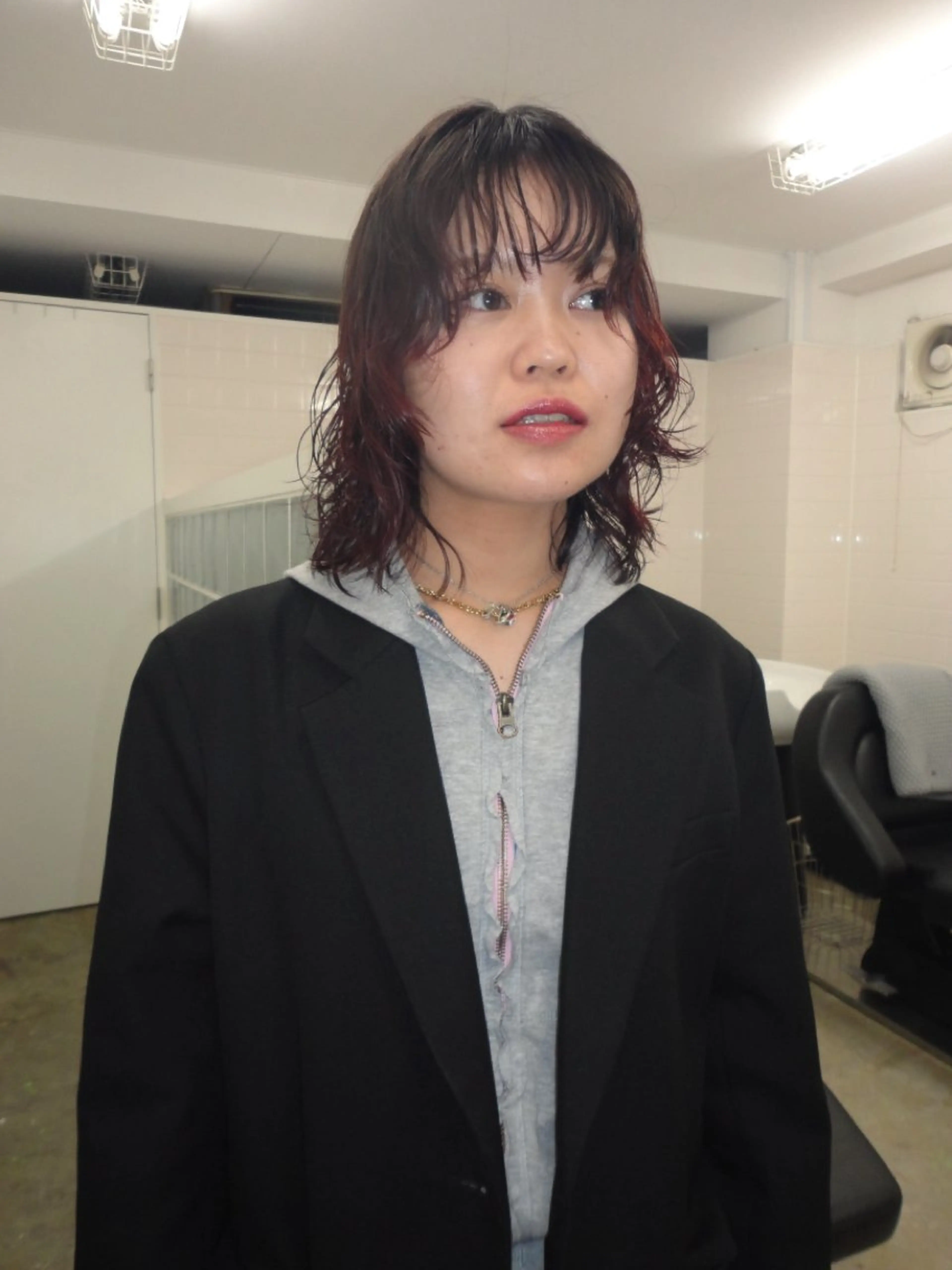 パーマ ヘアカラー トリートメント チヒロ/パーマ /ハードパーマのヘアスタイル