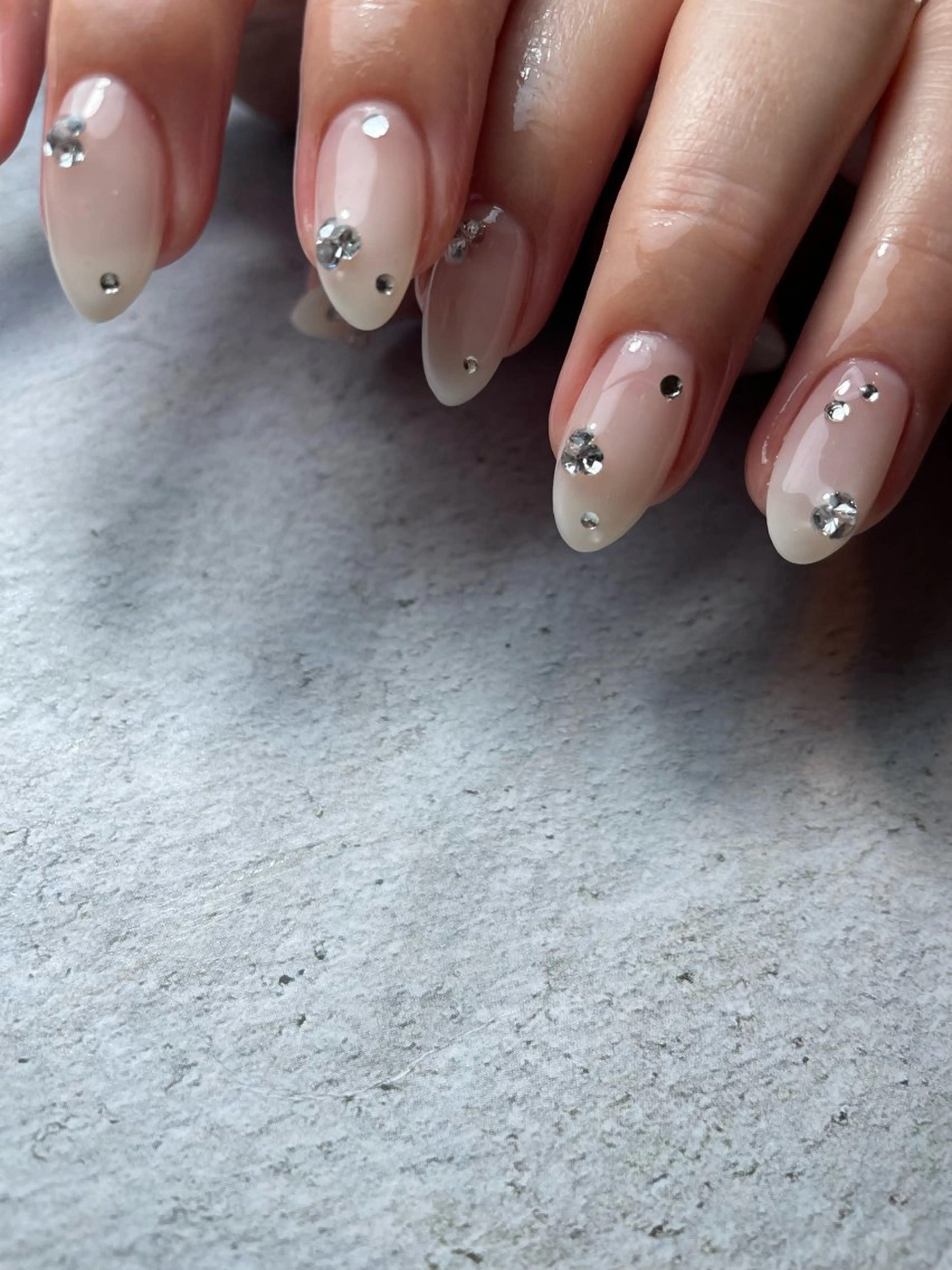 ネイル キラキラネイル シンプルネイル ストーンネイル ハンドネイル Kimura Keikoのネイルデザイン