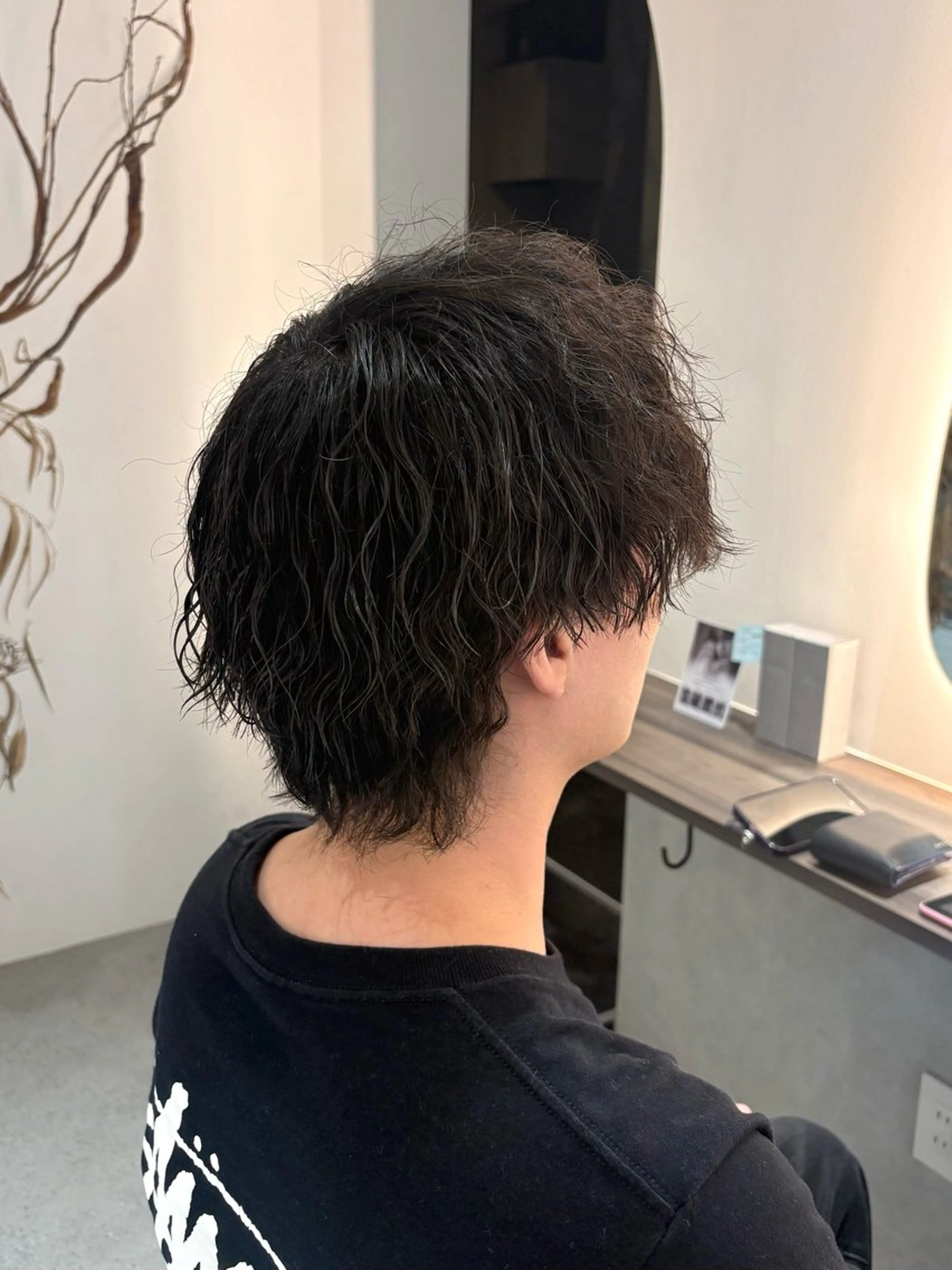 パーマ メンズ カット パーマ 池谷 茉耶のヘアスタイル