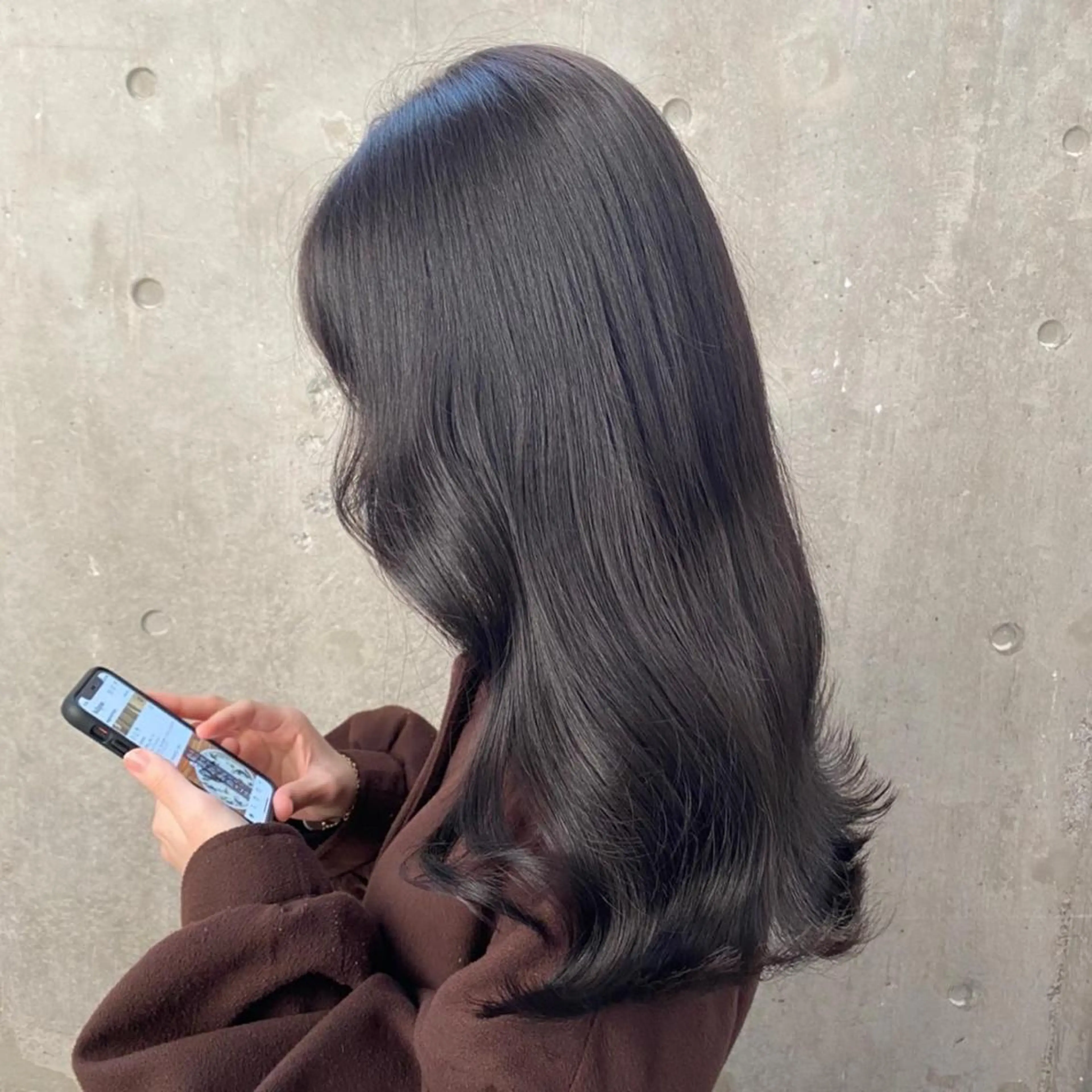 セミロング パーマ ヘアアレンジ メンズ ブリーチなし透明感 カラー/MISANOのヘアスタイル