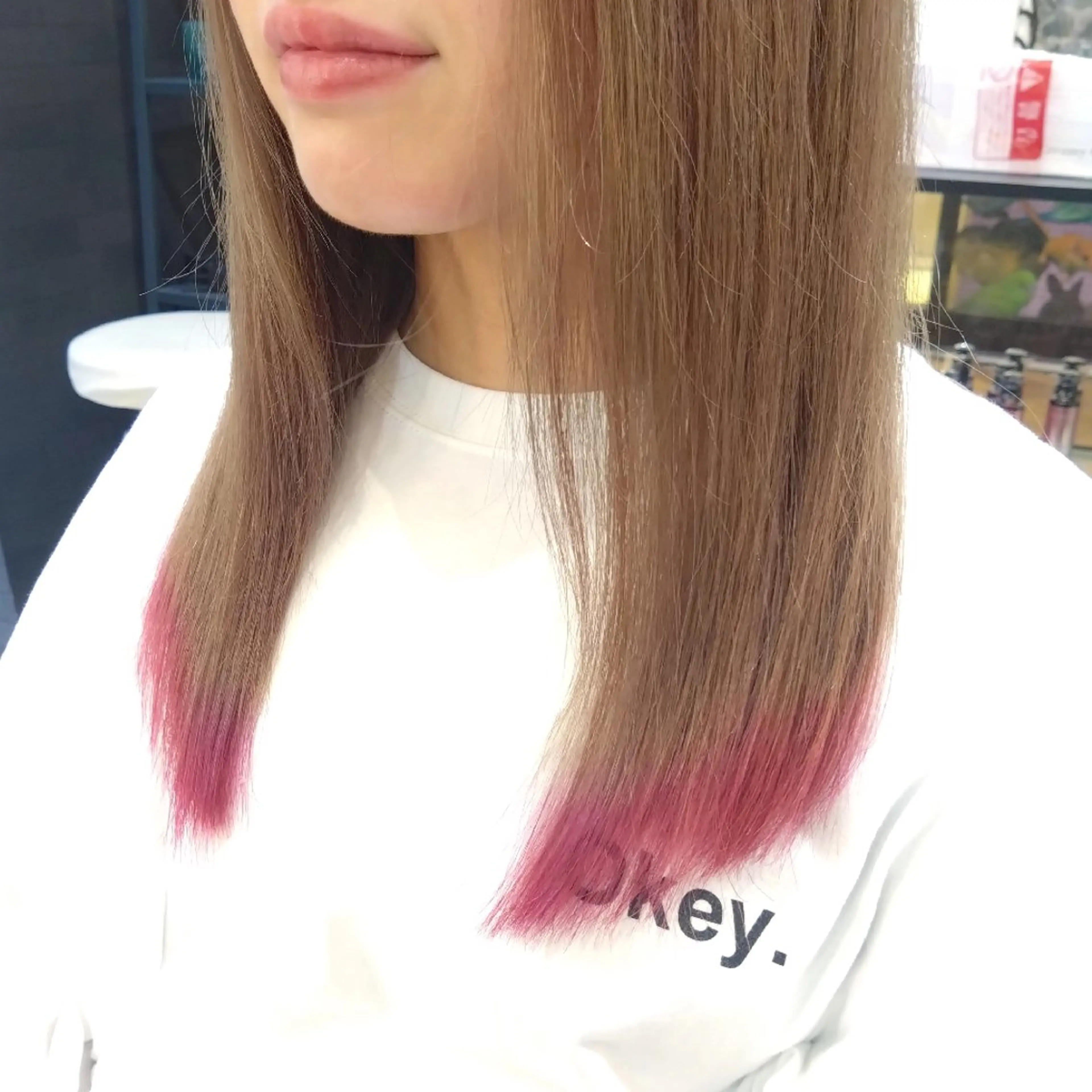 ミディアム カラー カット ヘアカラー パーマ 縮毛矯正 トリートメント ブリーチ/ヘアケア/ 艶髪/イギチハルのヘアスタイル