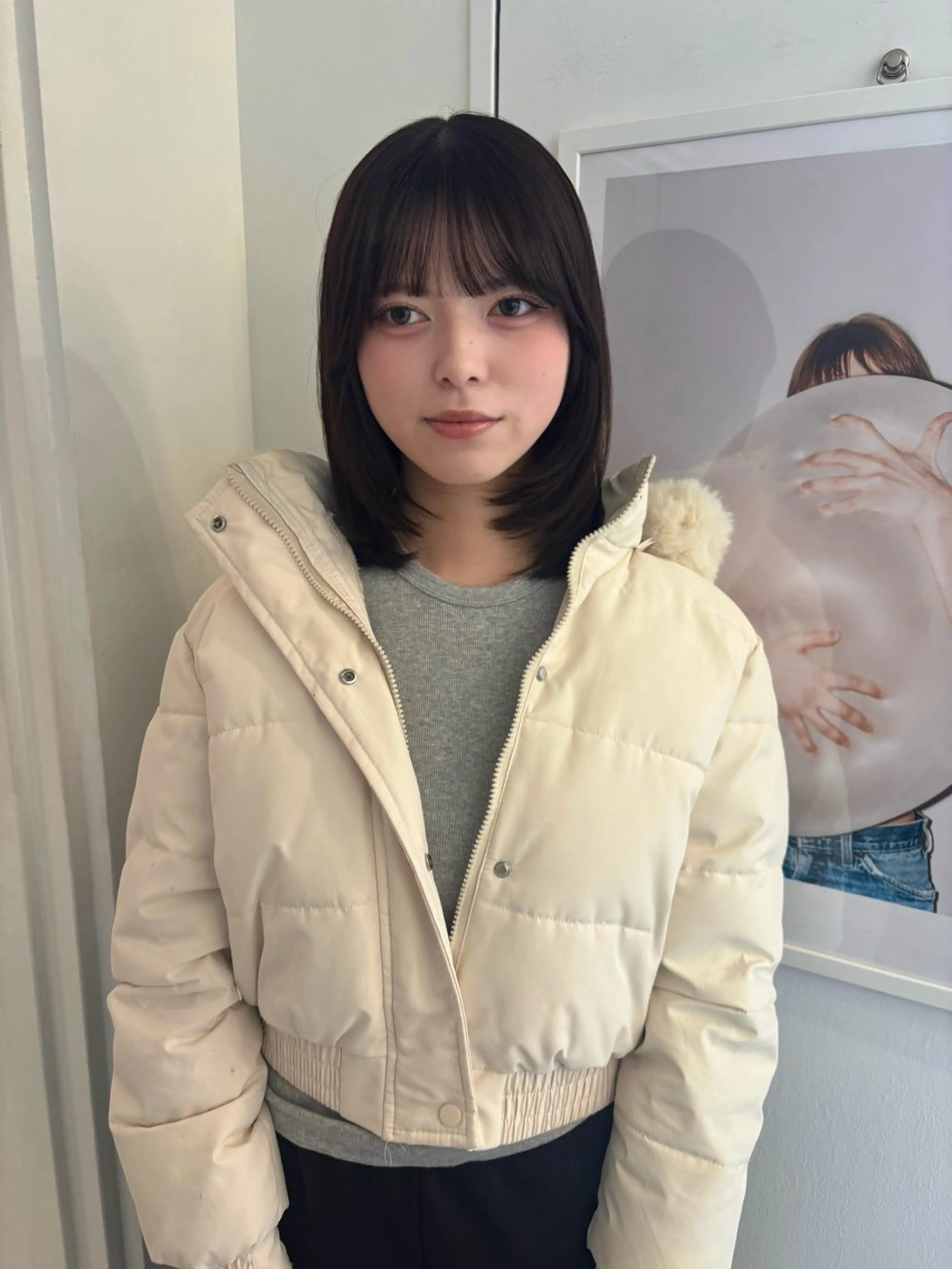 ミディアム カラー カット ヘアカラー riria/ボブ /透明感カラー🎀のヘアスタイル