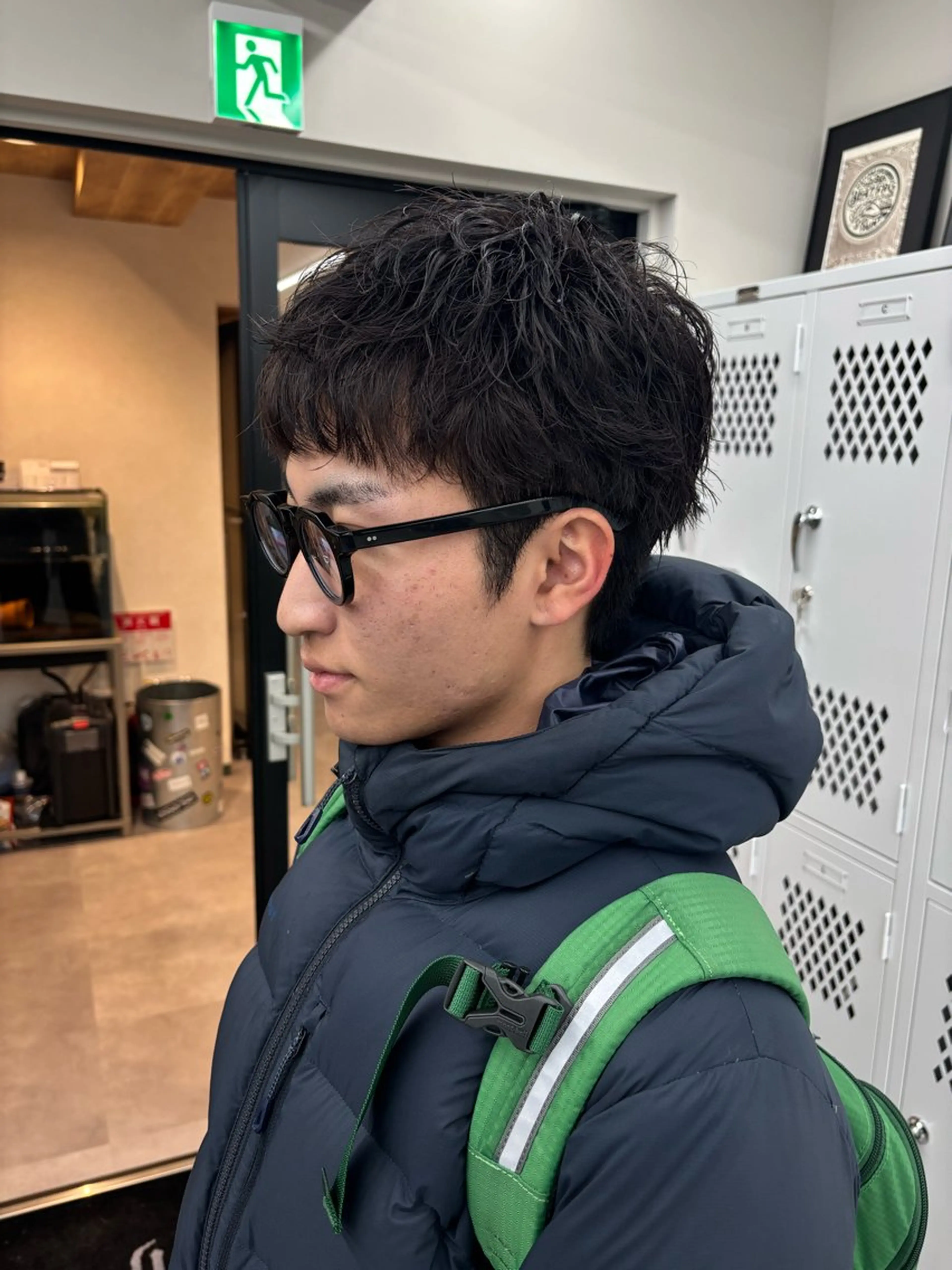 メンズ センターパート メンズ韓国風 マッシュ メンズパーマ ツーブロック 横浜メンズパーマ/ シャドウ/ショウゴのヘアスタイル