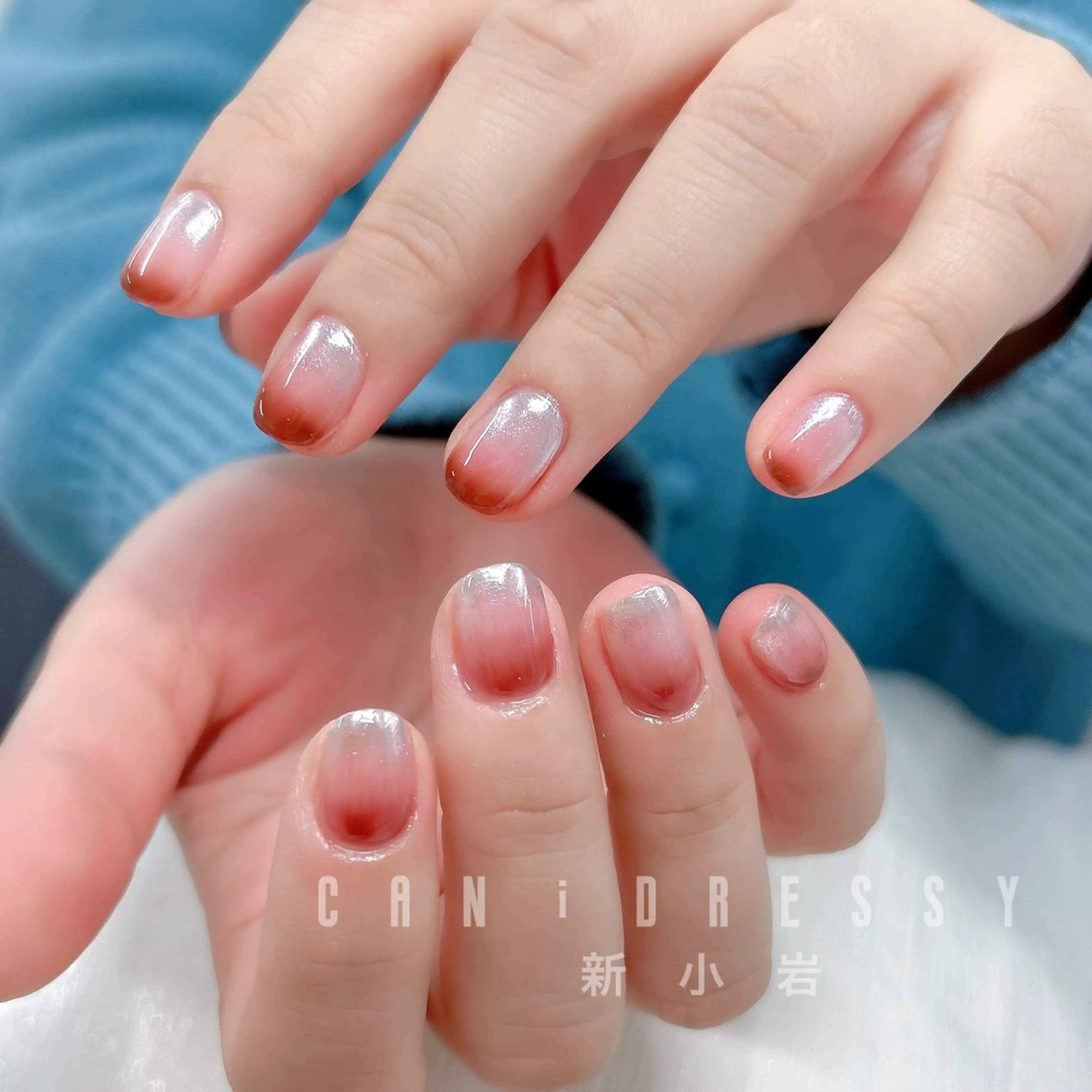 ネイル ミラーネイル ハンドネイル キャンアイドレッシー 新小岩のネイルデザイン