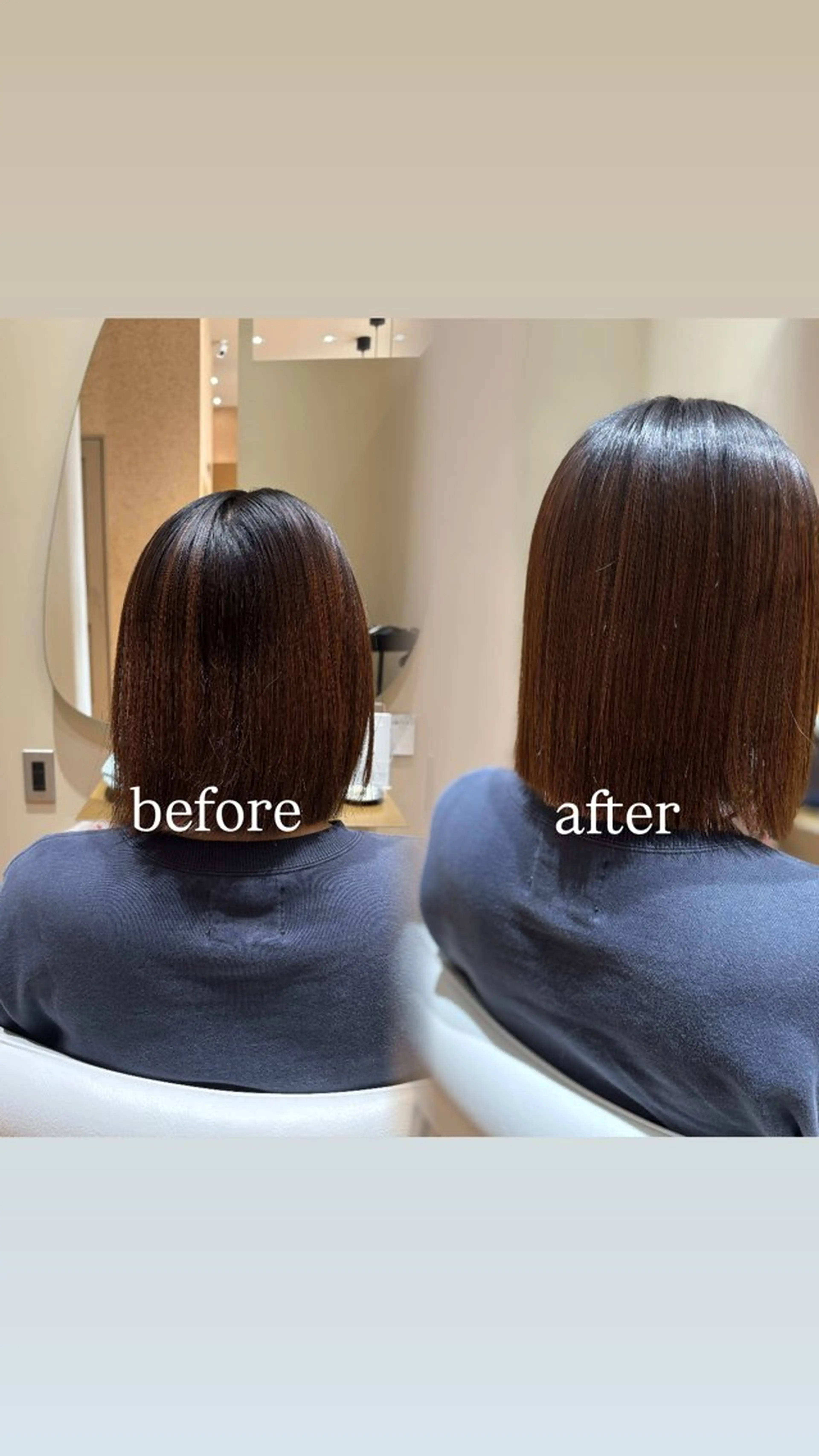 ミディアム 縮毛矯正 縮毛矯正 中島愛佳🐥⸒⸒ 縮毛矯正/艶髪カラーのヘアスタイル