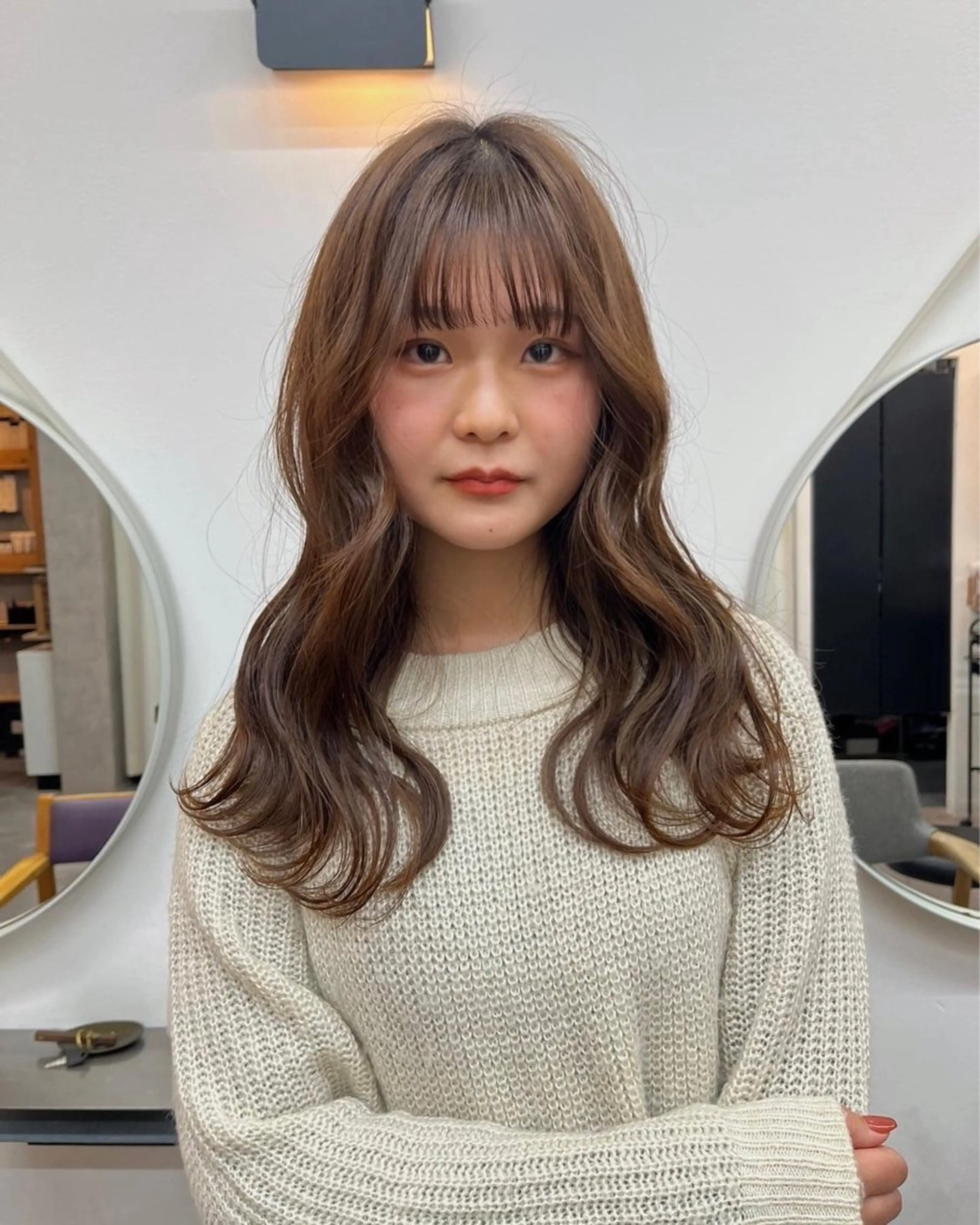 ロング 松尾 伊純のヘアスタイル
