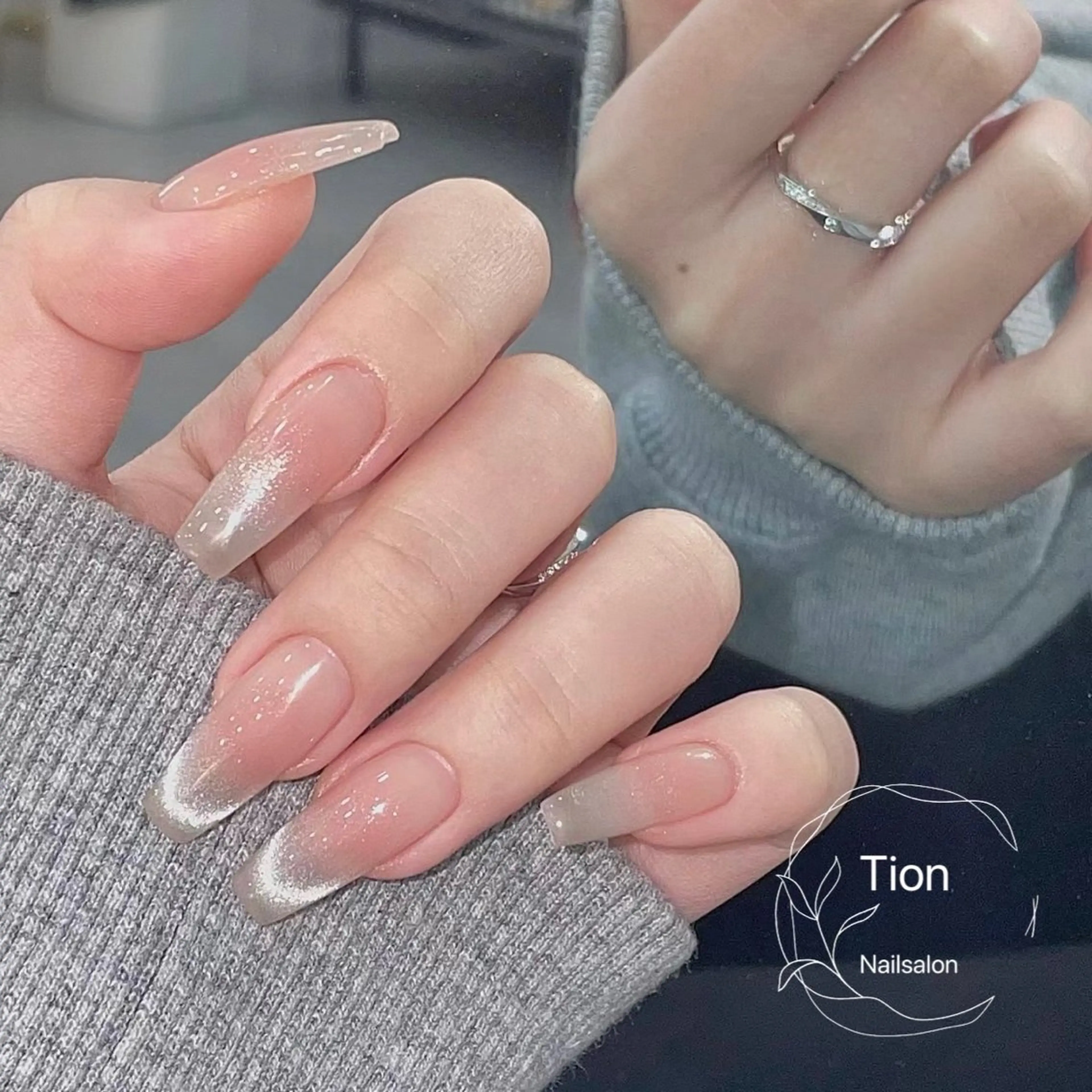 ネイル チークネイル 長さ出し フットネイル フレンチネイル ジェルネイル Nailsalon ティオン 浦和店のネイルデザイン