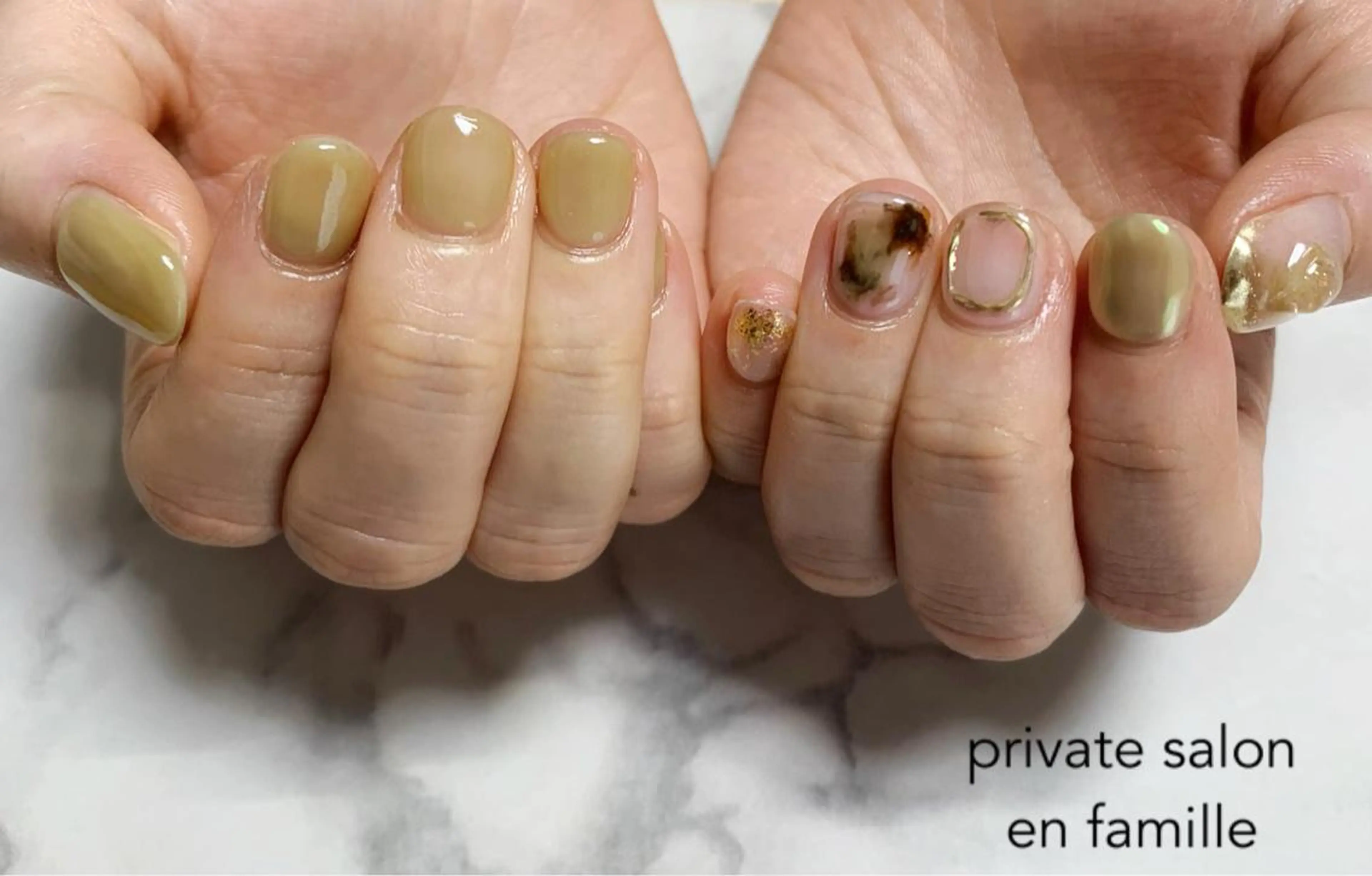 ネイル ハンドネイル nail salon en familleのネイルデザイン