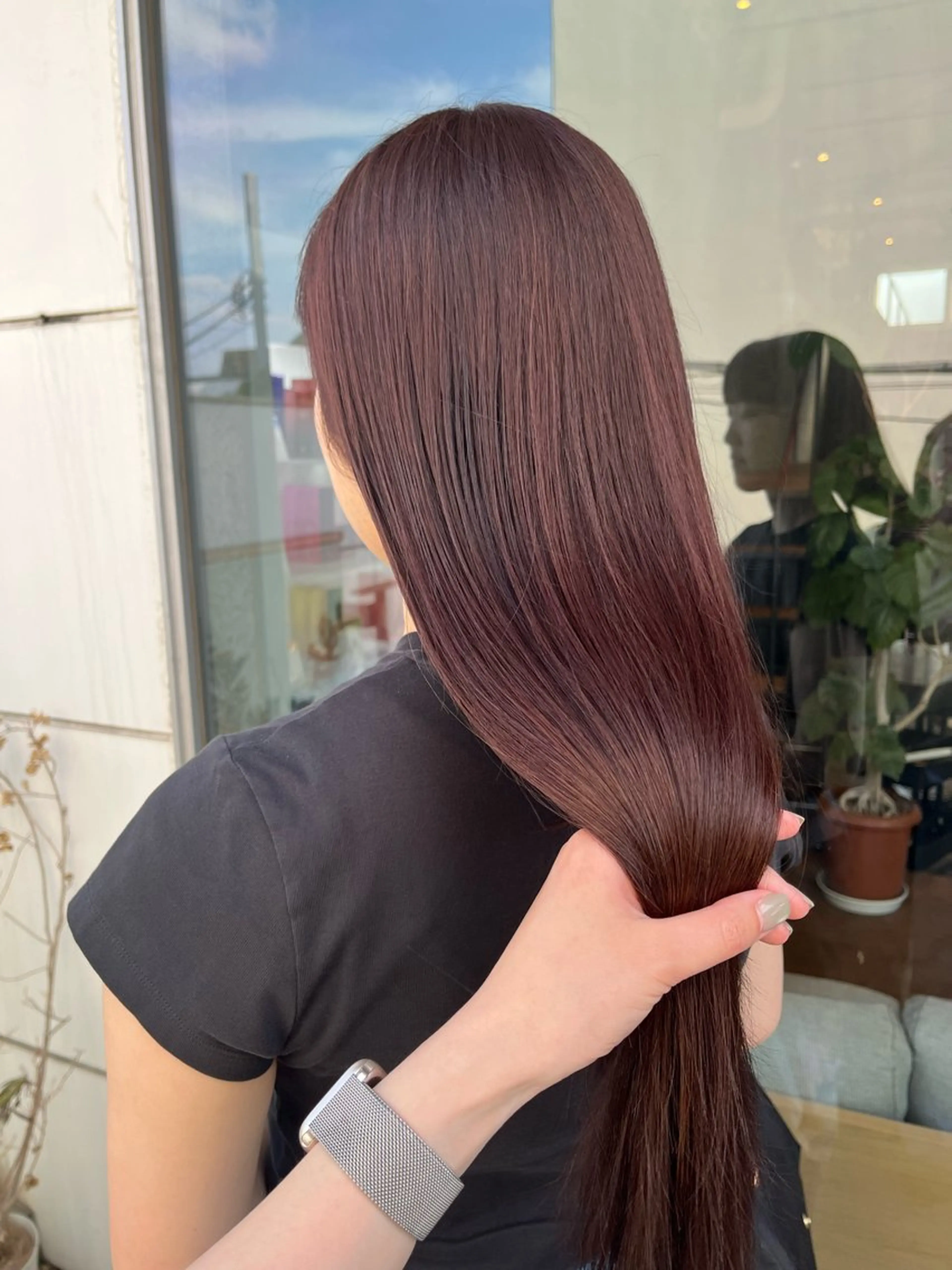 ロング カラー カット ヘアカラー トリートメント ヒラノホナミ 🫧透ける艶髪🫧のヘアスタイル