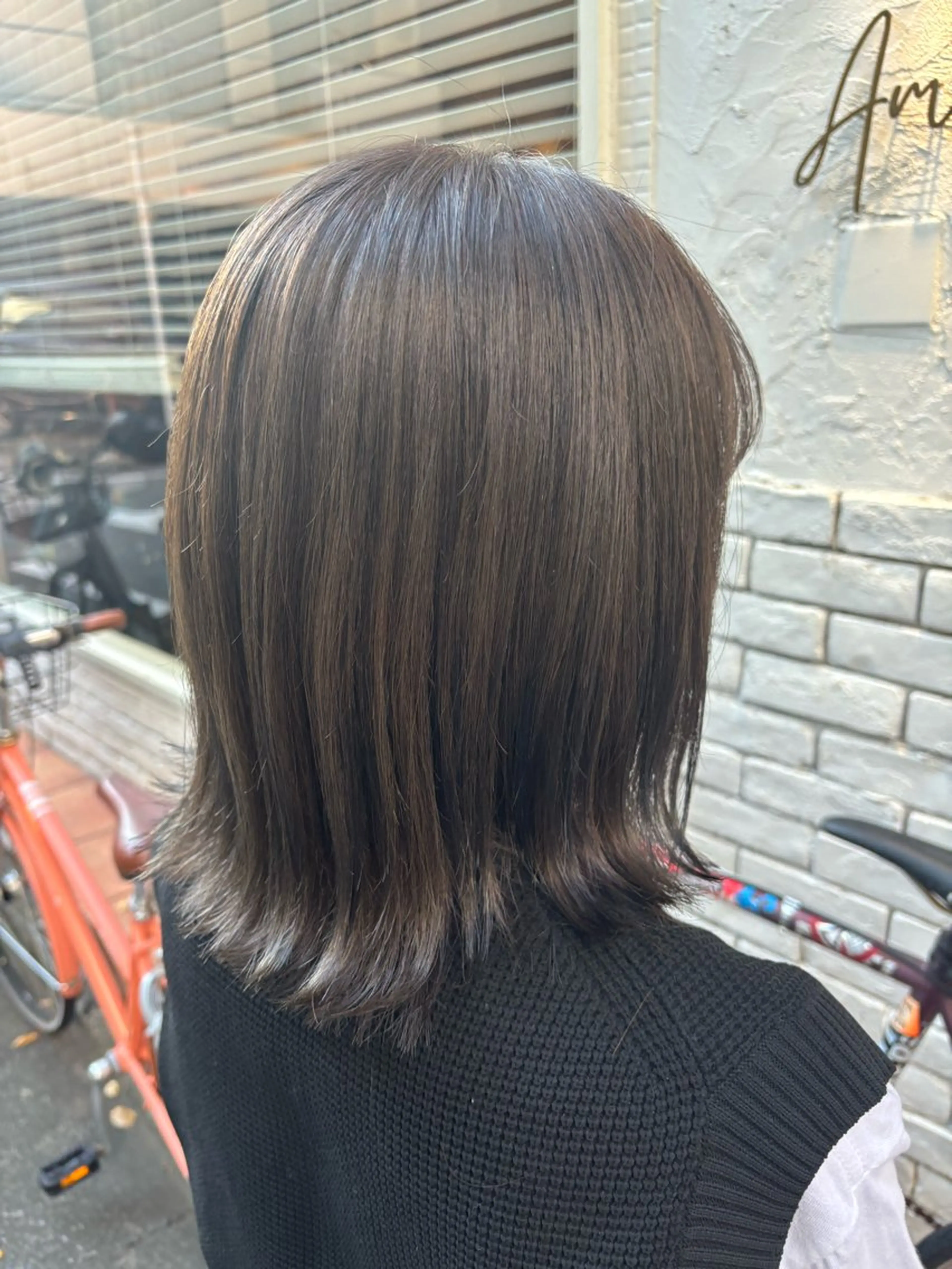 ミディアム カラー グレージュ ミント カット ヘアカラー トリートメント 🌈透明感カラー🌈 🌟吉田祐介🌟のヘアスタイル