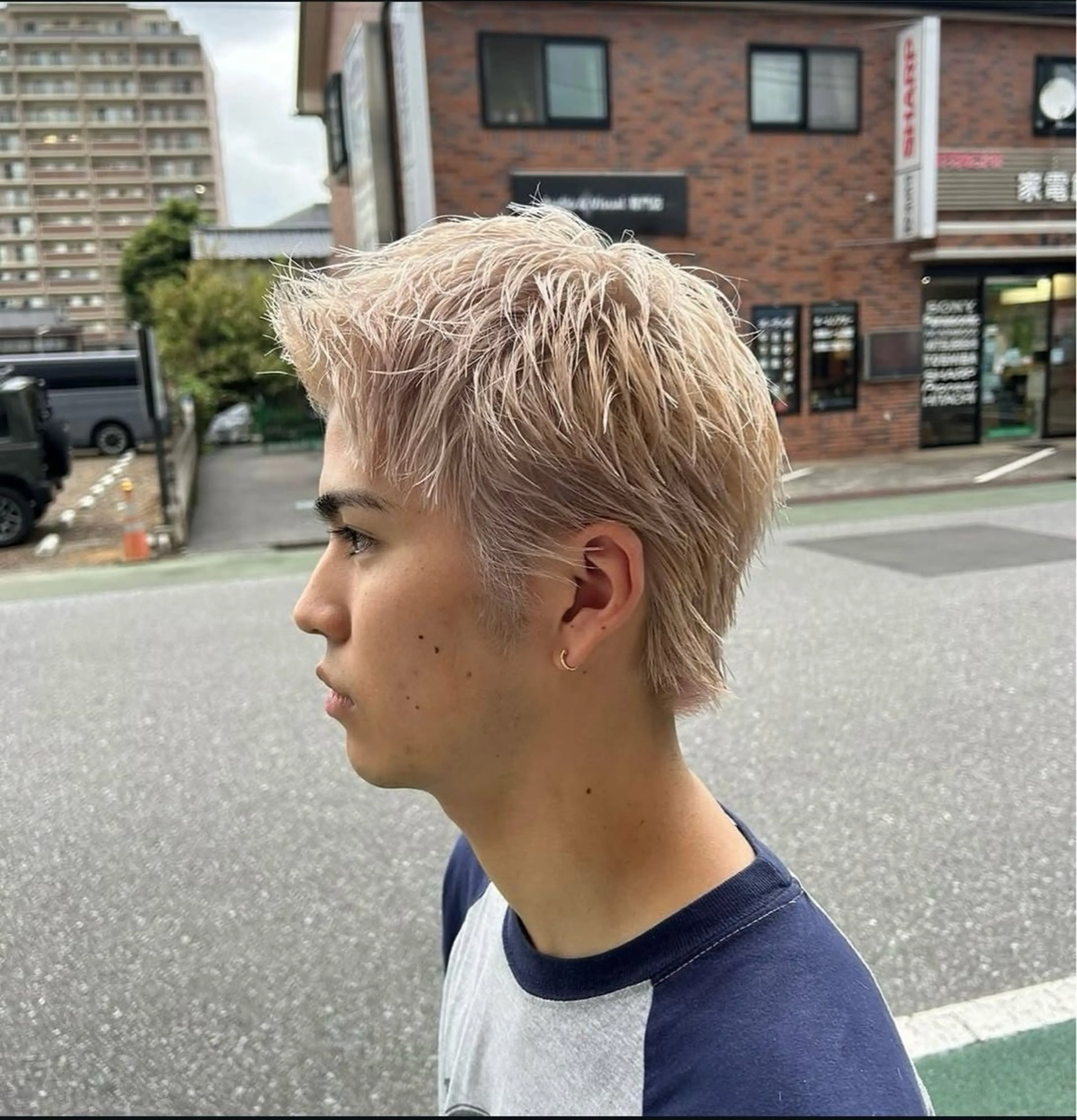 カラー 山田 誠也のヘアスタイル