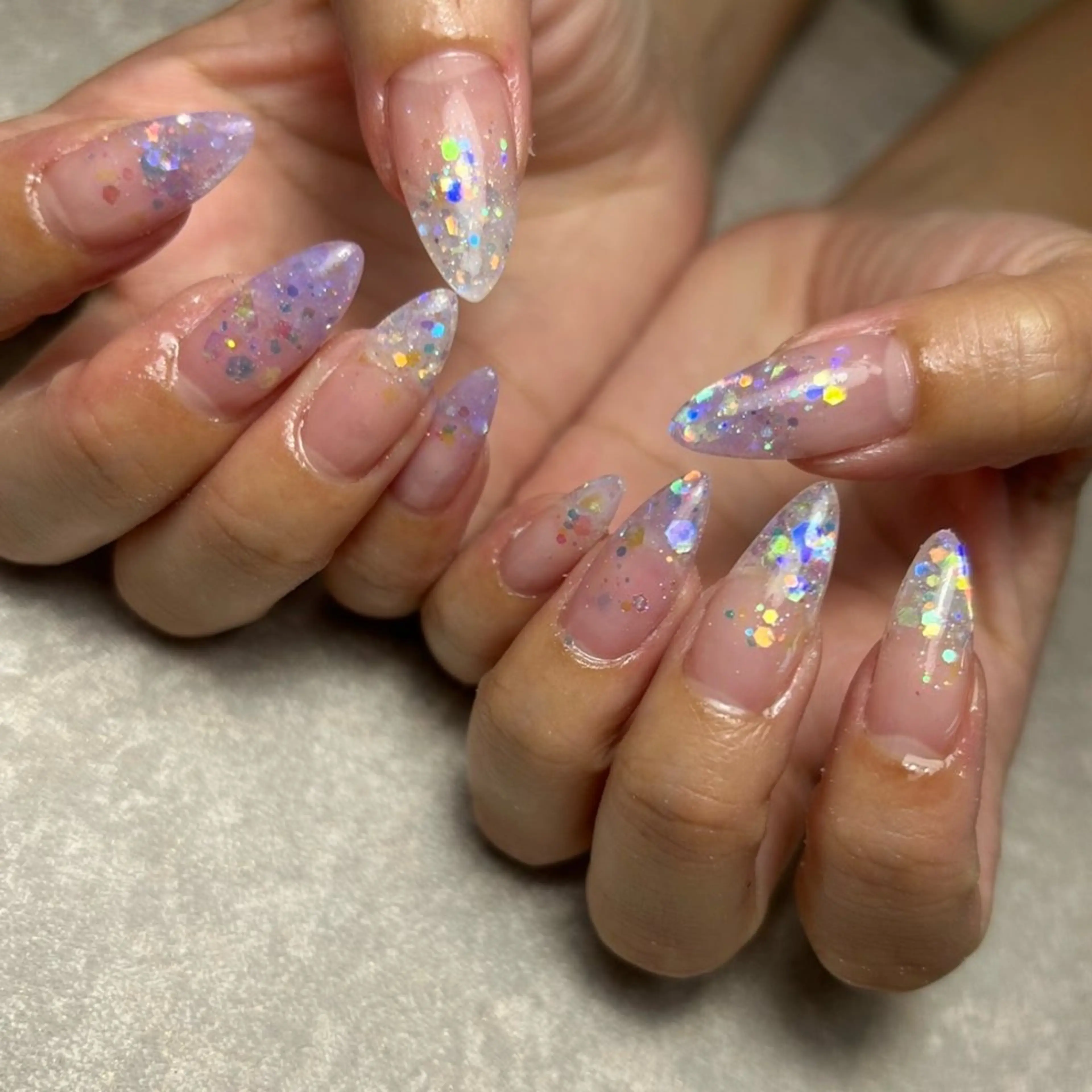 ネイル ラメ(グリッター) スカルプネイル Nail Salon muu mii王子店のネイルデザイン