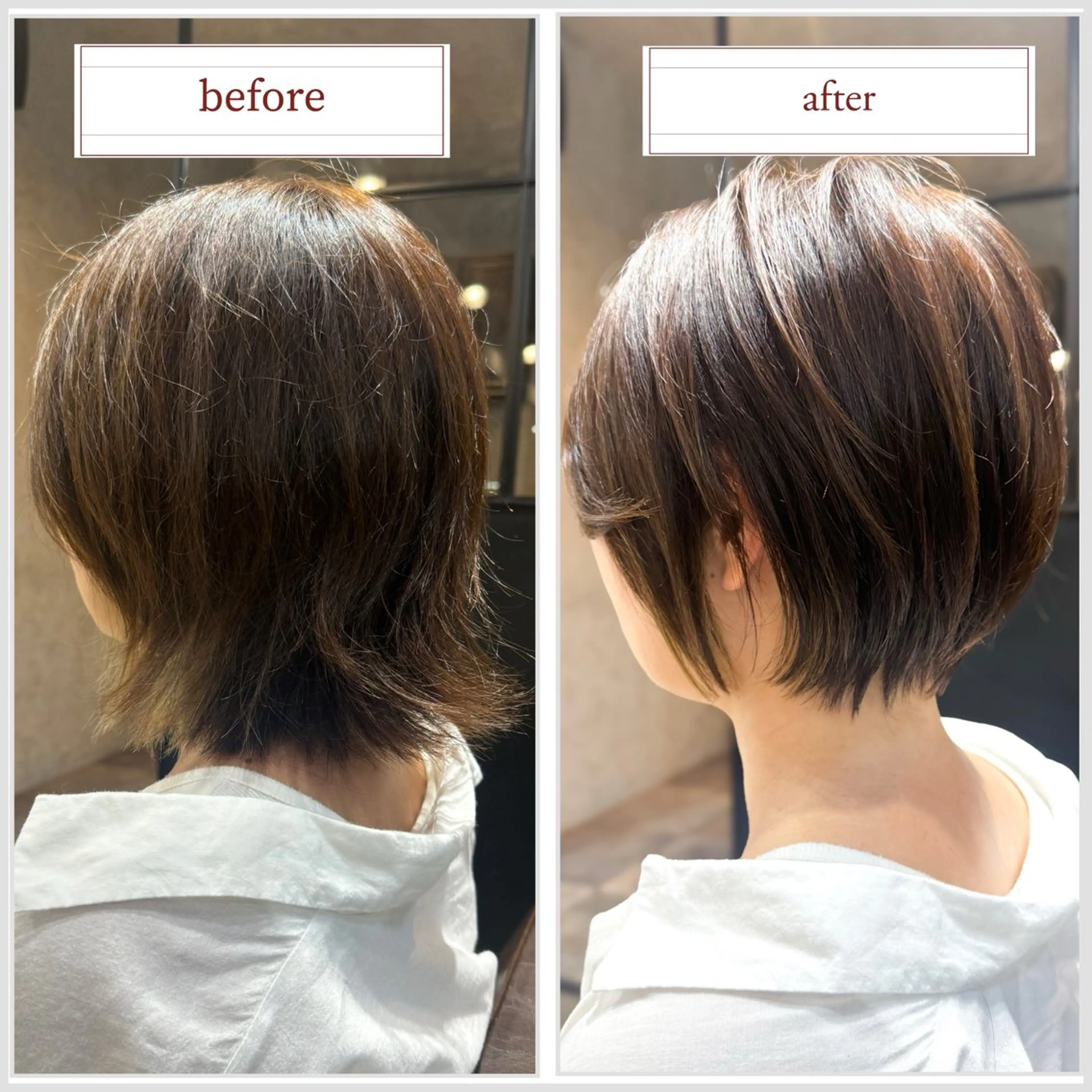 ショート ショートボブ ボブレイヤー ボブ レイヤーカット ショートヘア 似合わせカット🍀 TAKAHASHIのヘアスタイル