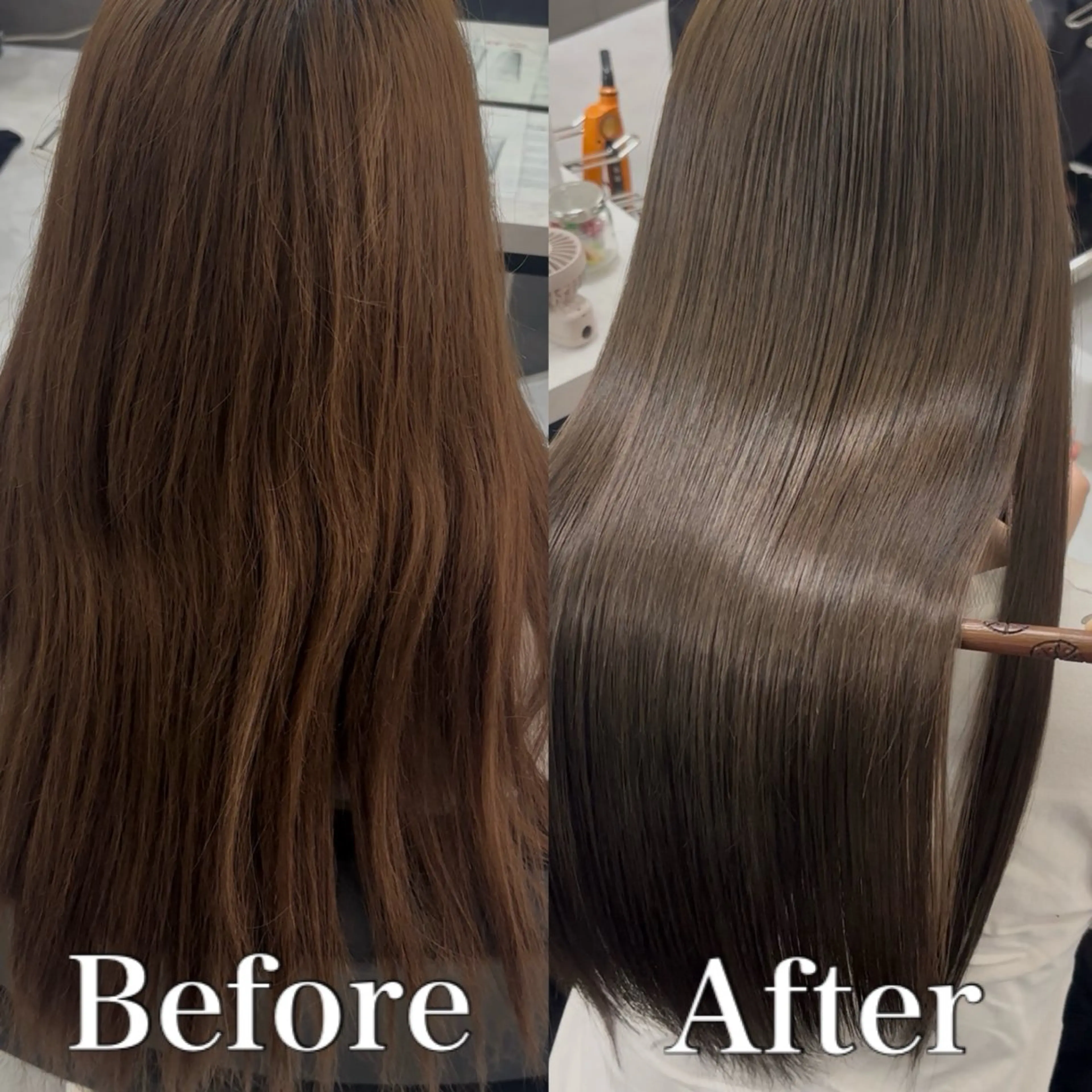 ロング カラー ベージュカラー オリーブベージュ 髪質改善 トリートメント ヘアカラー トリートメント ACTION心斎橋店 Lisaのヘアスタイル