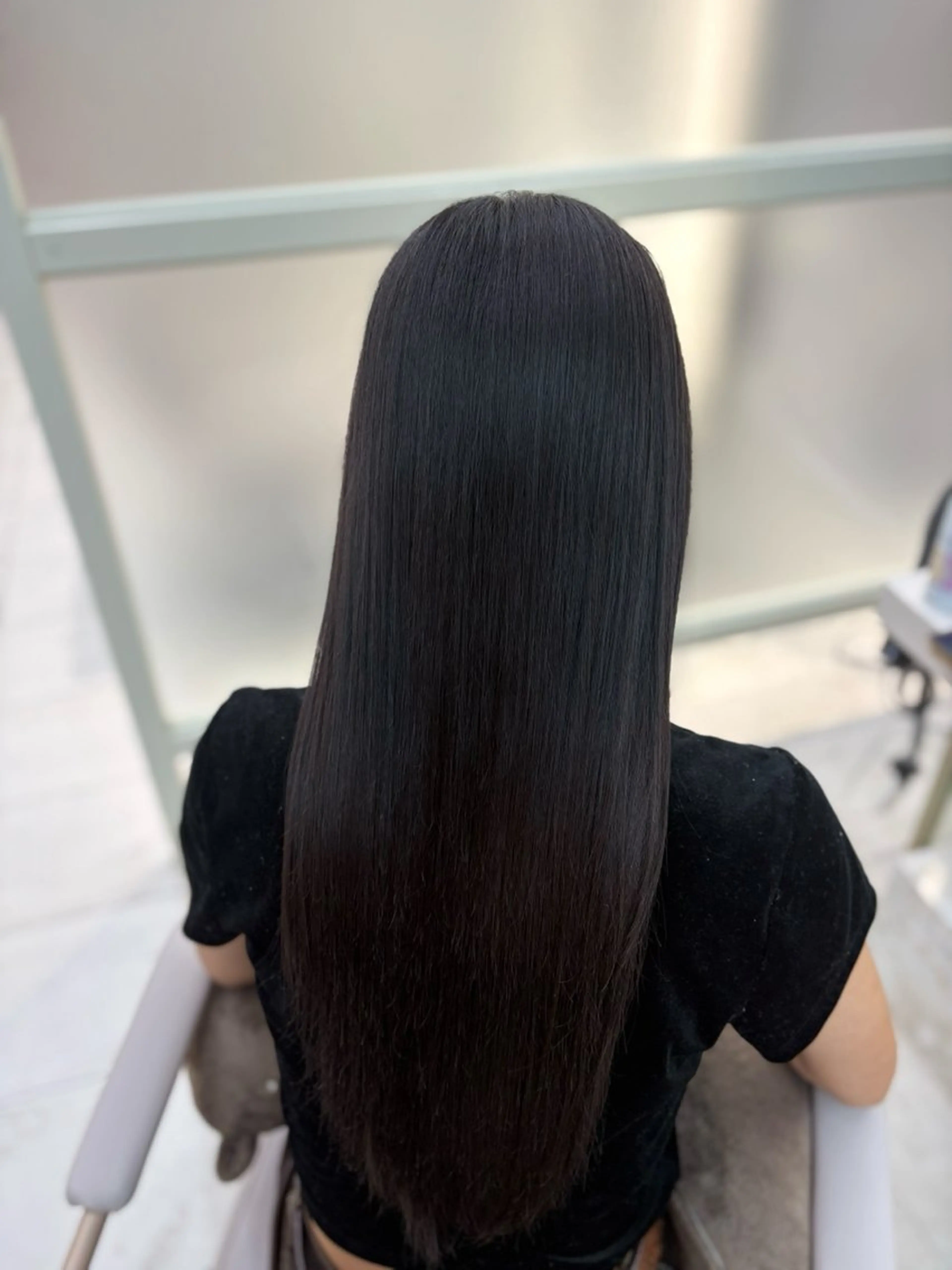 ロング ヘアカラー トリートメント 牧 友梨亜のヘアスタイル