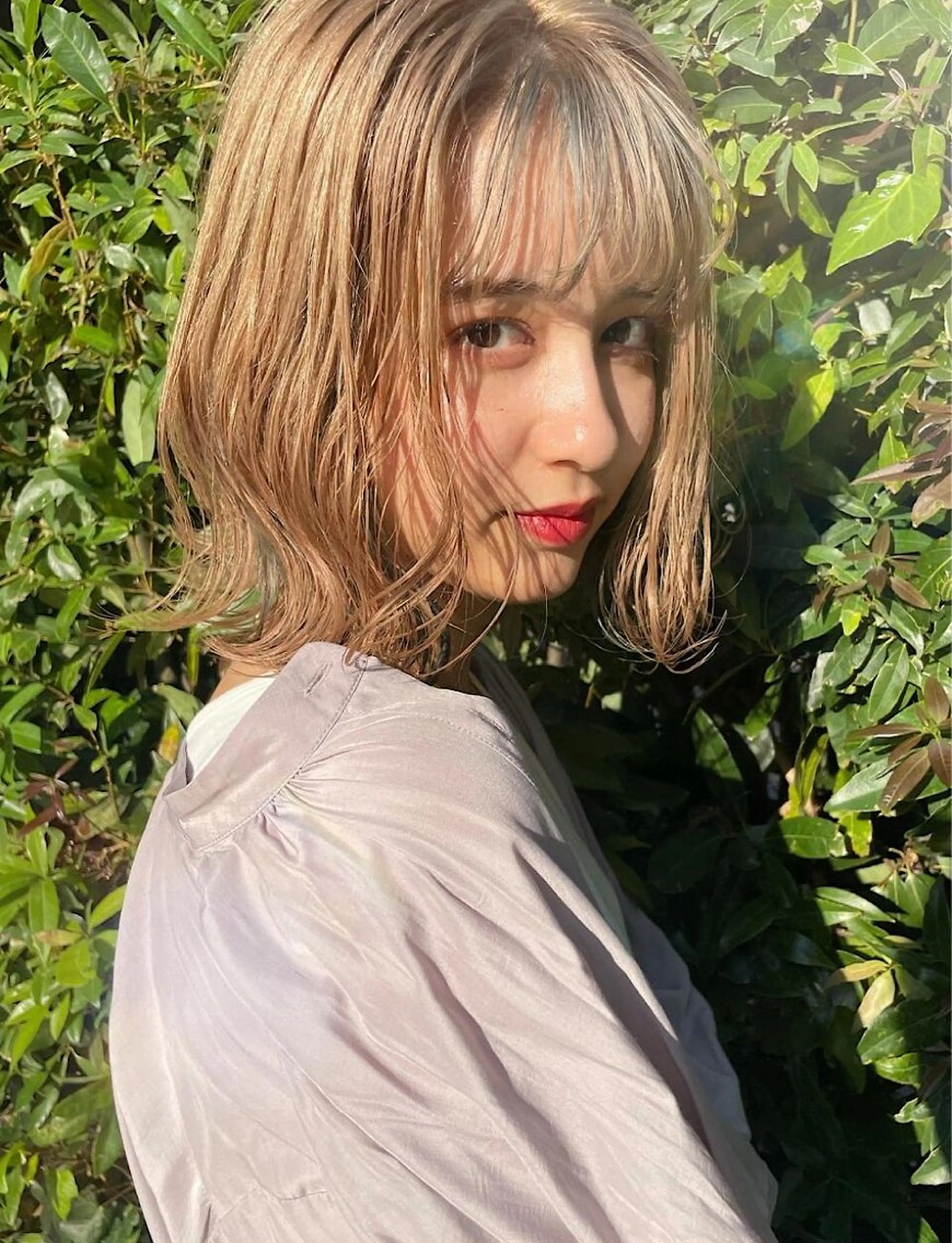 ミディアム カラー 透明感カラー ダブルカラー ハイライトカラー イルミナカラー インナーカラー カット ヘアカラー トリートメント misa🫧ナチュラ ル縮毛矯正/髪質改善のヘアスタイル