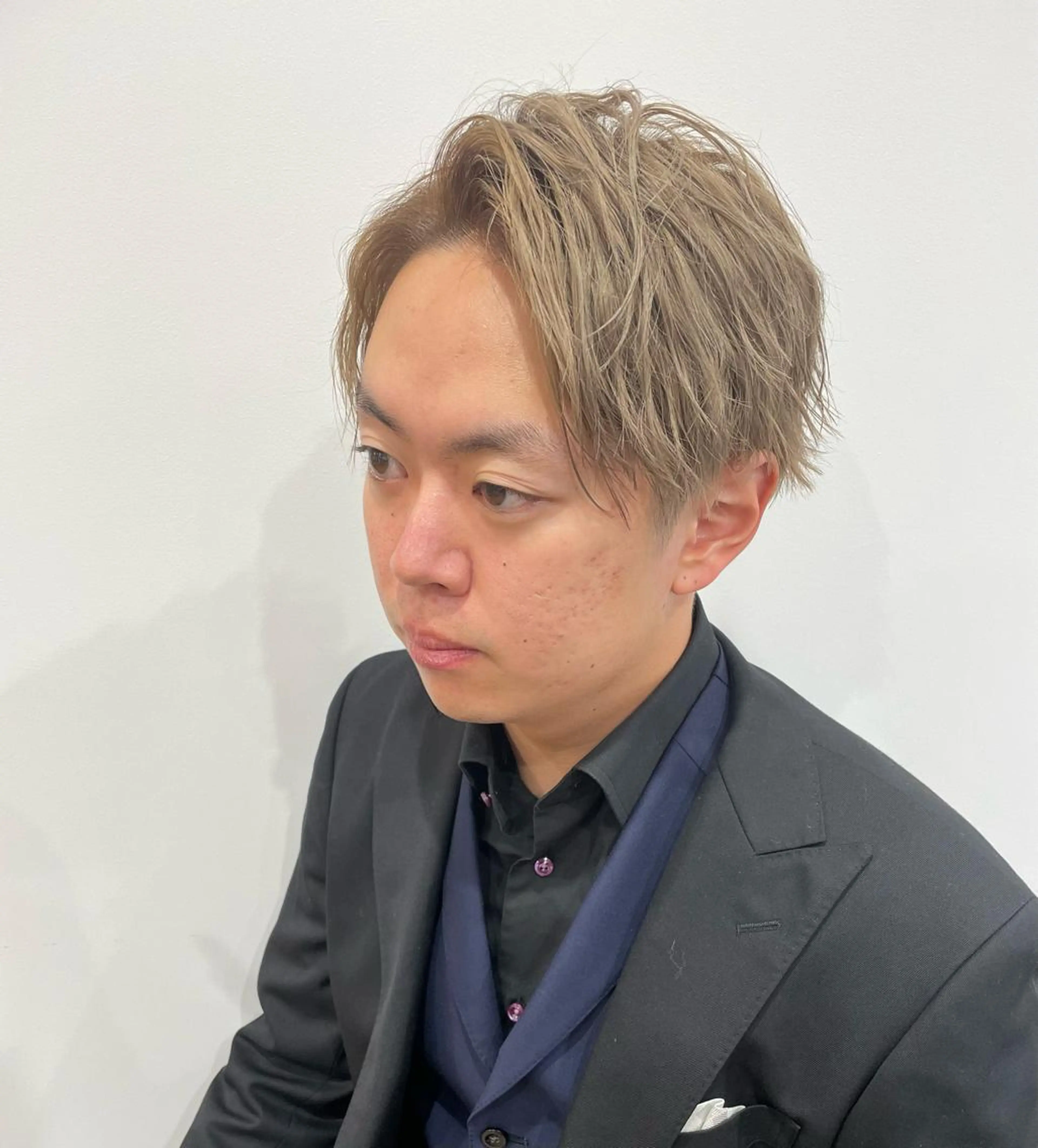 ショート カラー メンズ カット ヘアカラー 山本 尚輝のヘアスタイル