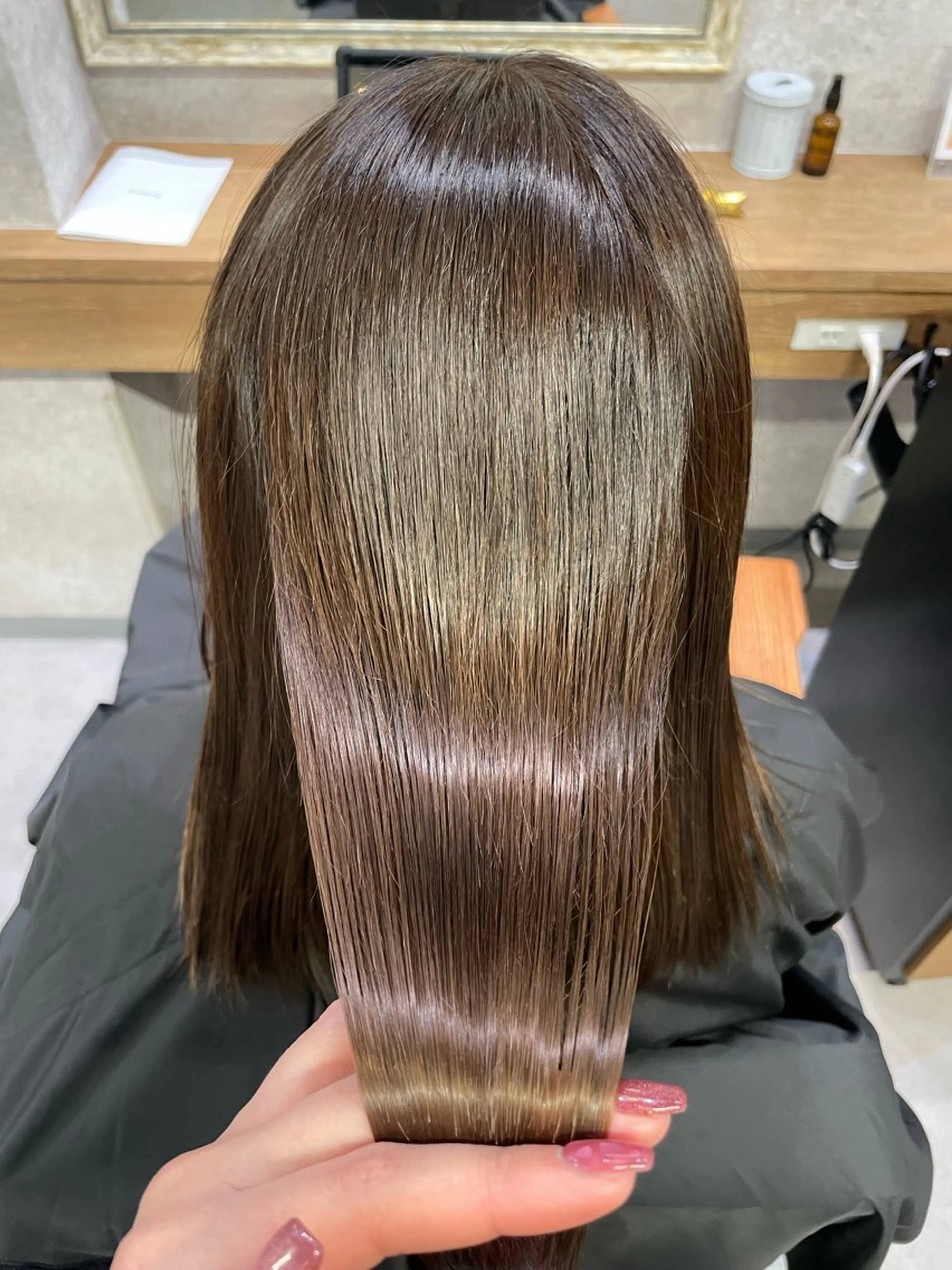 セミロング トリートメント ツヤちゅるカラー✮ すずなのヘアスタイル