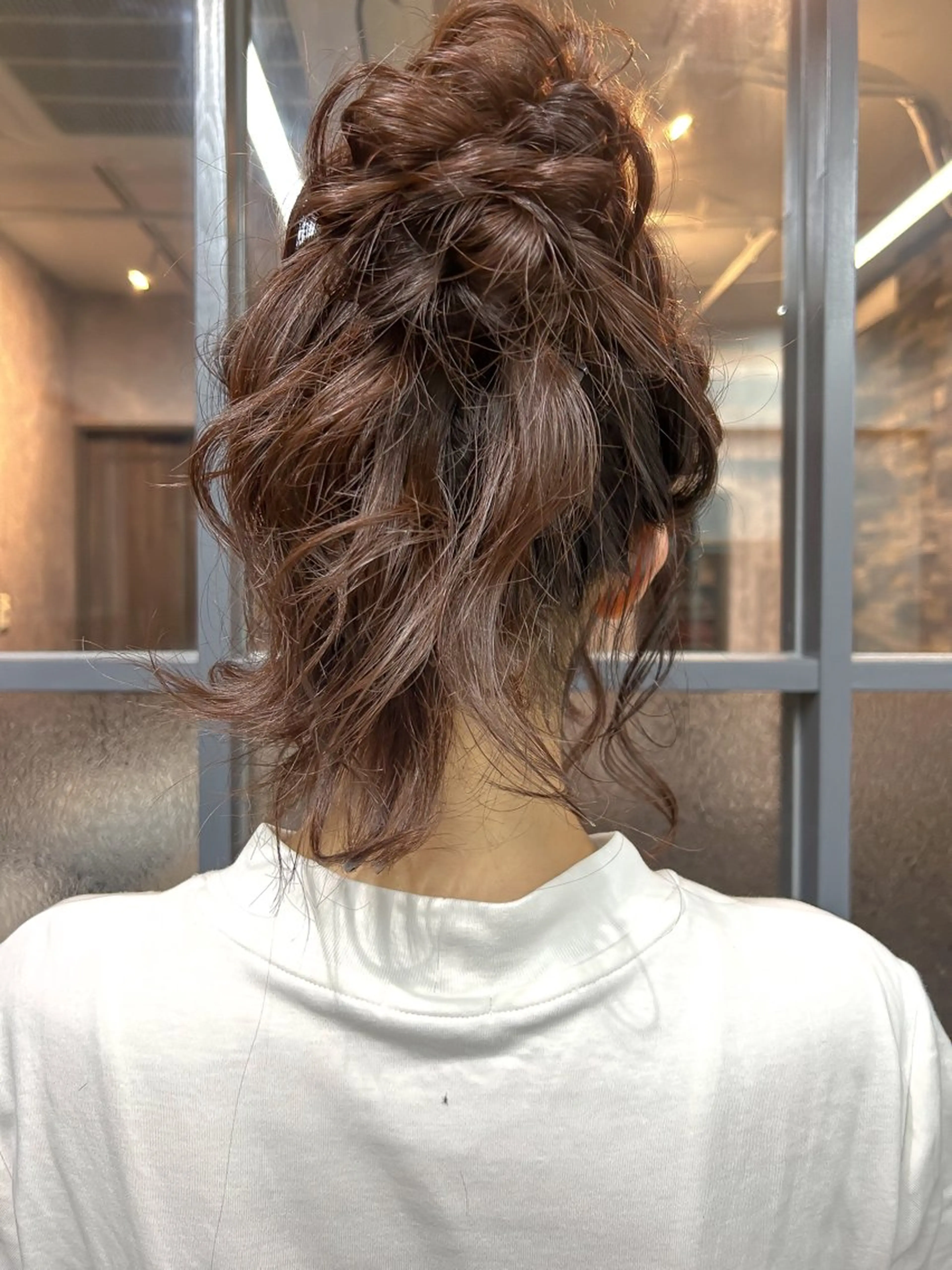 ロング ヘアアレンジ お団子ヘア ヘアセット SHANTi 飯塚 ヘアセット/髪質改善のヘアスタイル