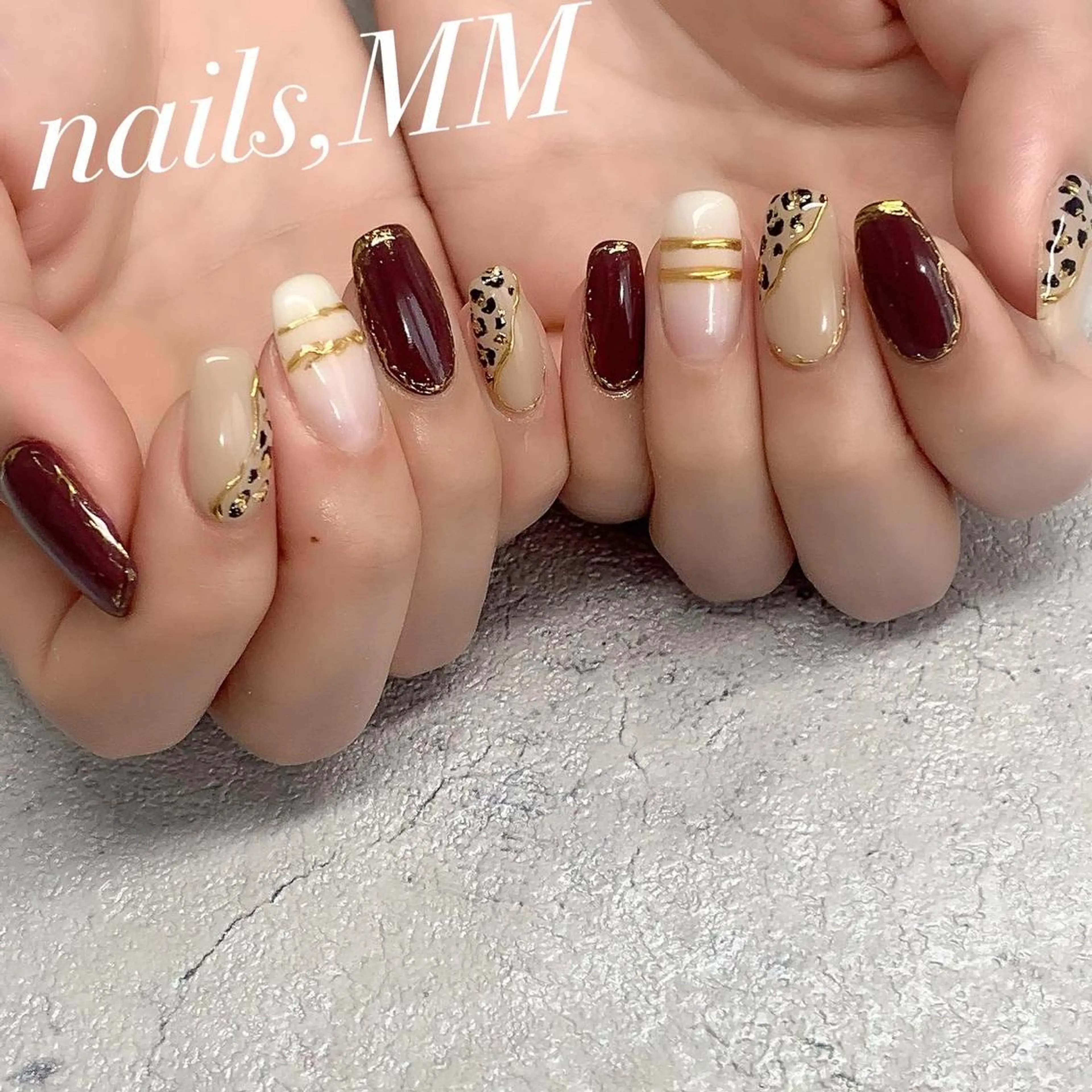 ネイル アニマル柄 ハンドネイル nailsalon MMのネイルデザイン