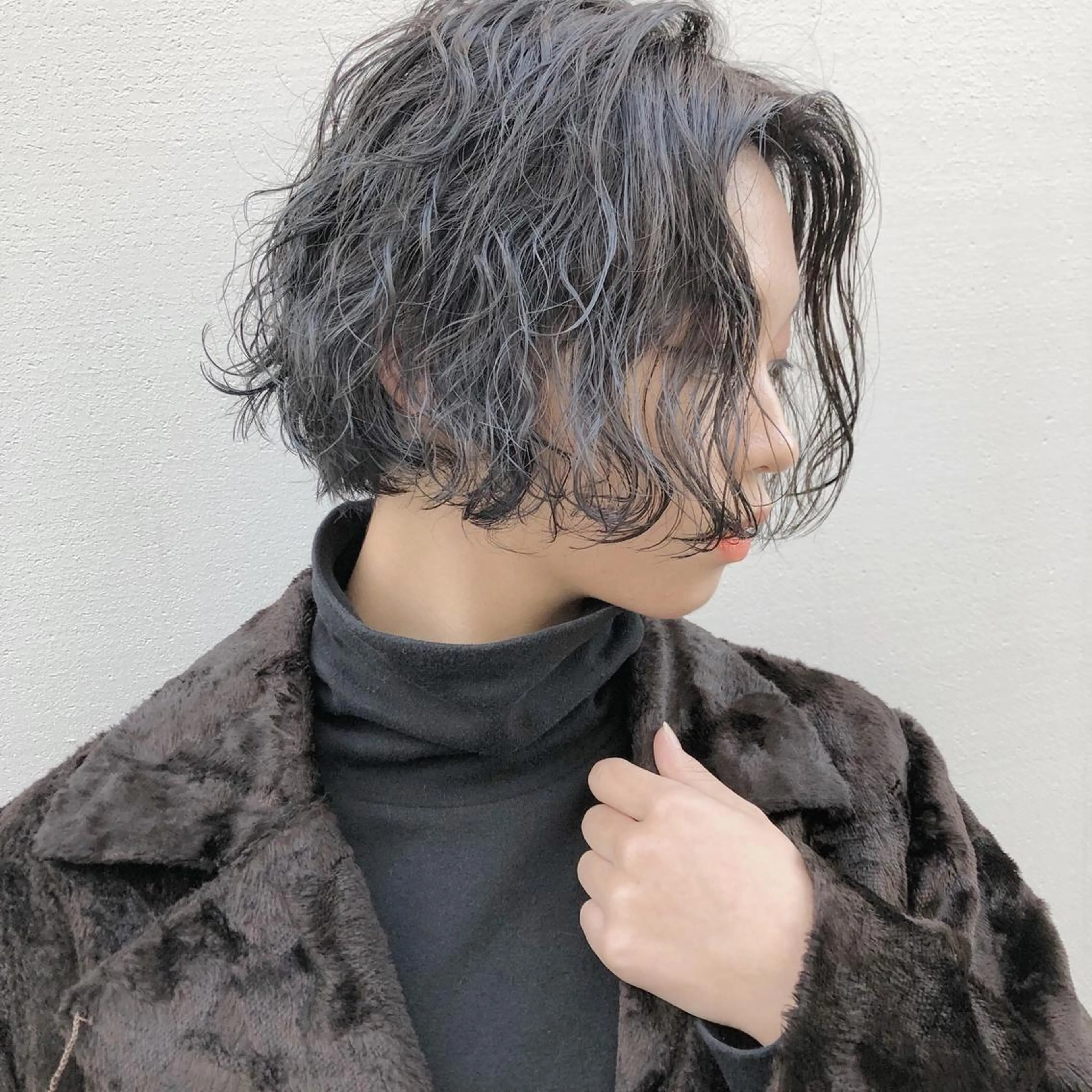 ショート カラー パーマ ノグチ ユウキ/ボブのヘアスタイル